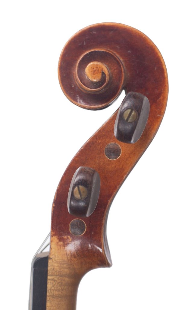 Viola by E. R. Pfretzschner, Germany, 1964 — scroll