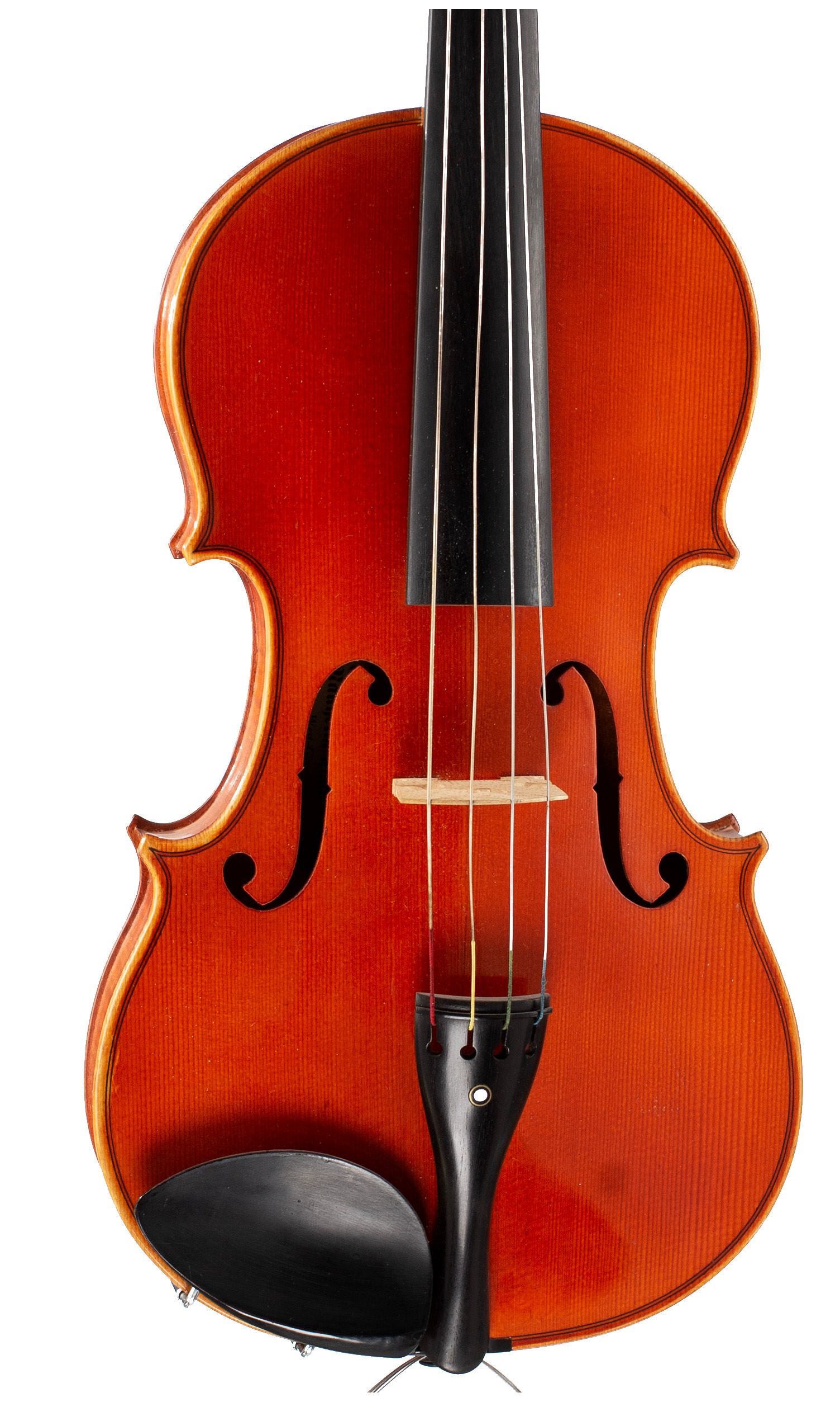 Viola, Workshop of Franz Sandner, Germany, 1986 — angled view, 10°