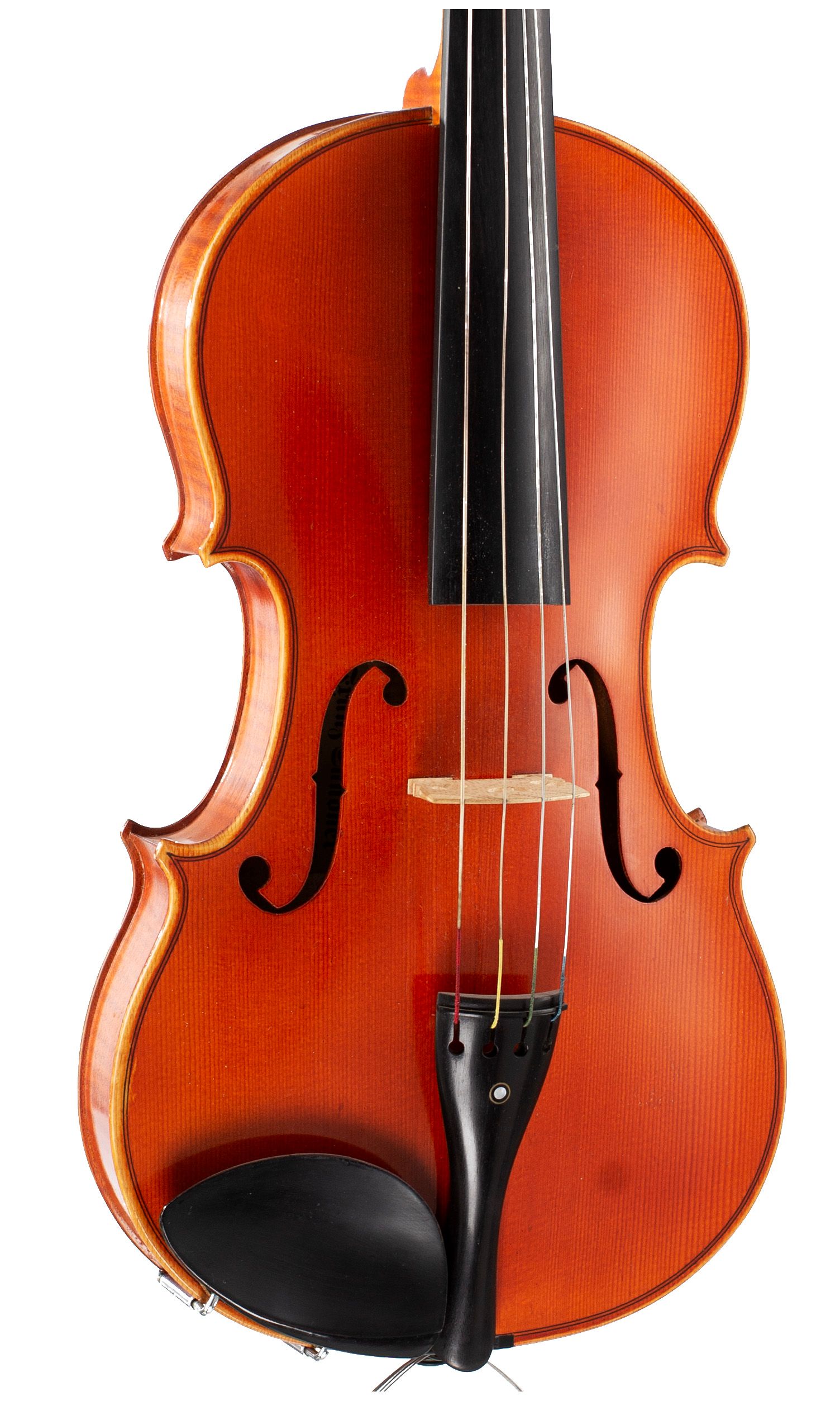 Viola, Workshop of Franz Sandner, Germany, 1986 — angled view, 20°
