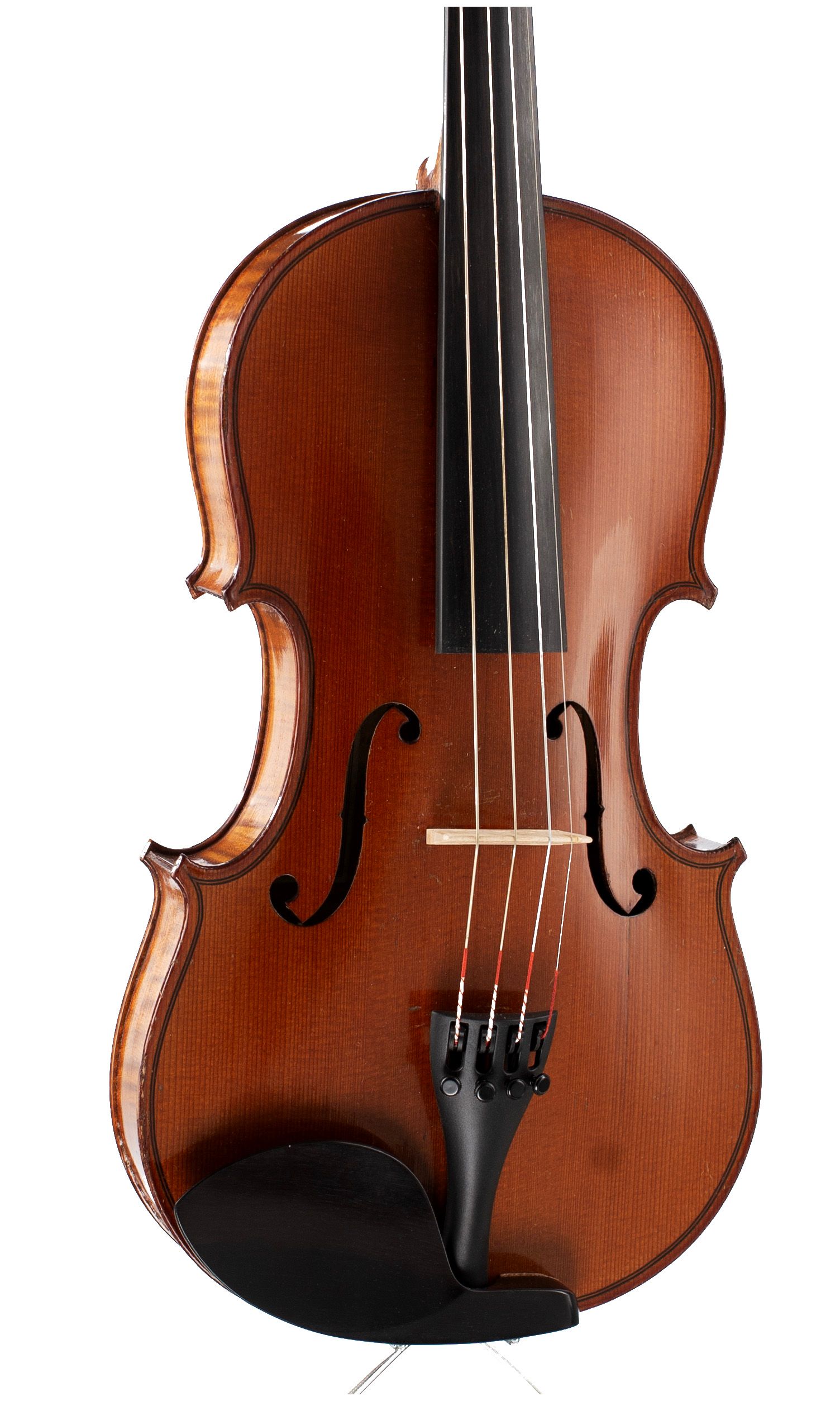 Violin, Workshop of Jérôme Thibouville-Lamy, Mirecourt, circa 1900 — angled view, 20°