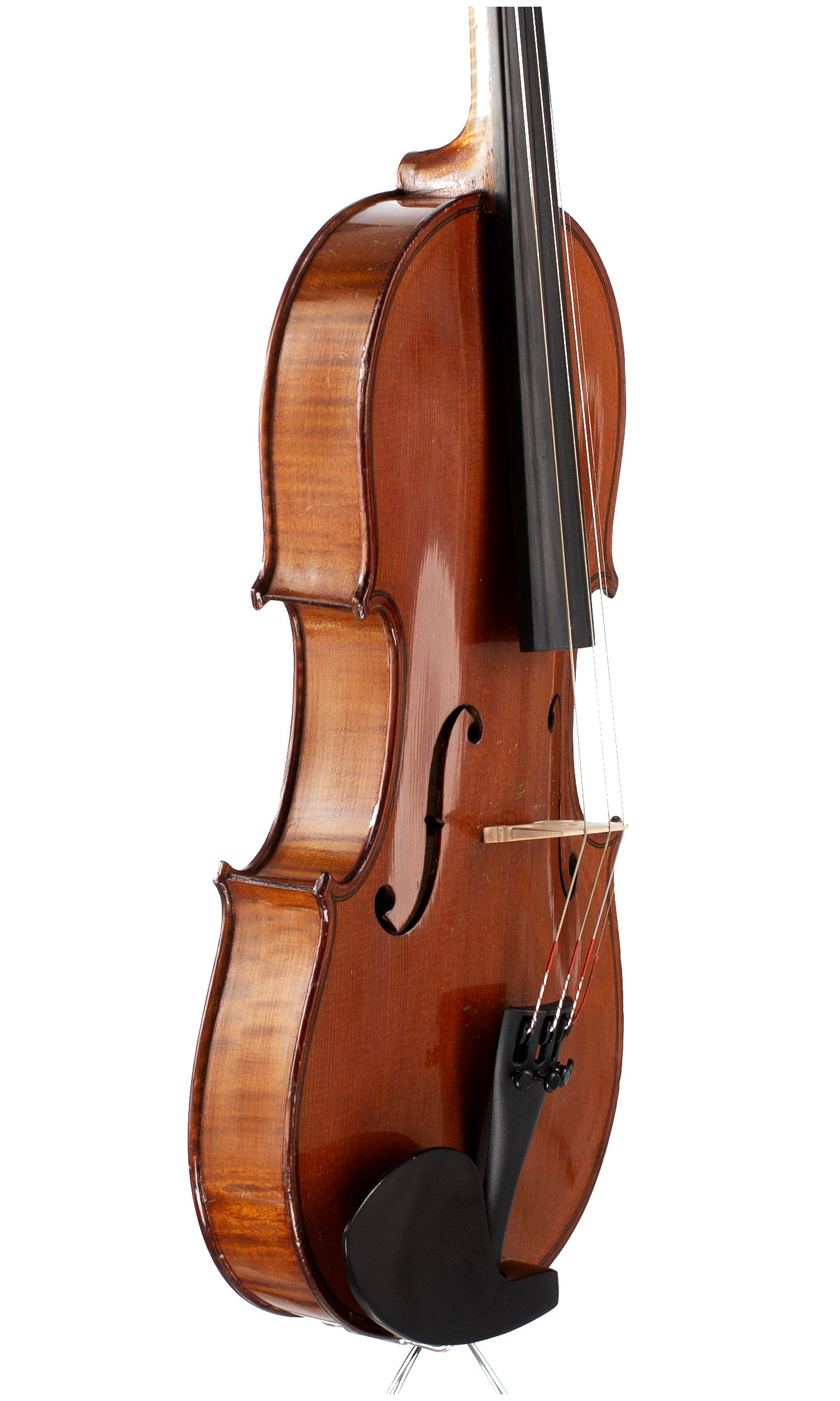 Violin, Workshop of Jérôme Thibouville-Lamy, Mirecourt, circa 1900 — angled view, 60°