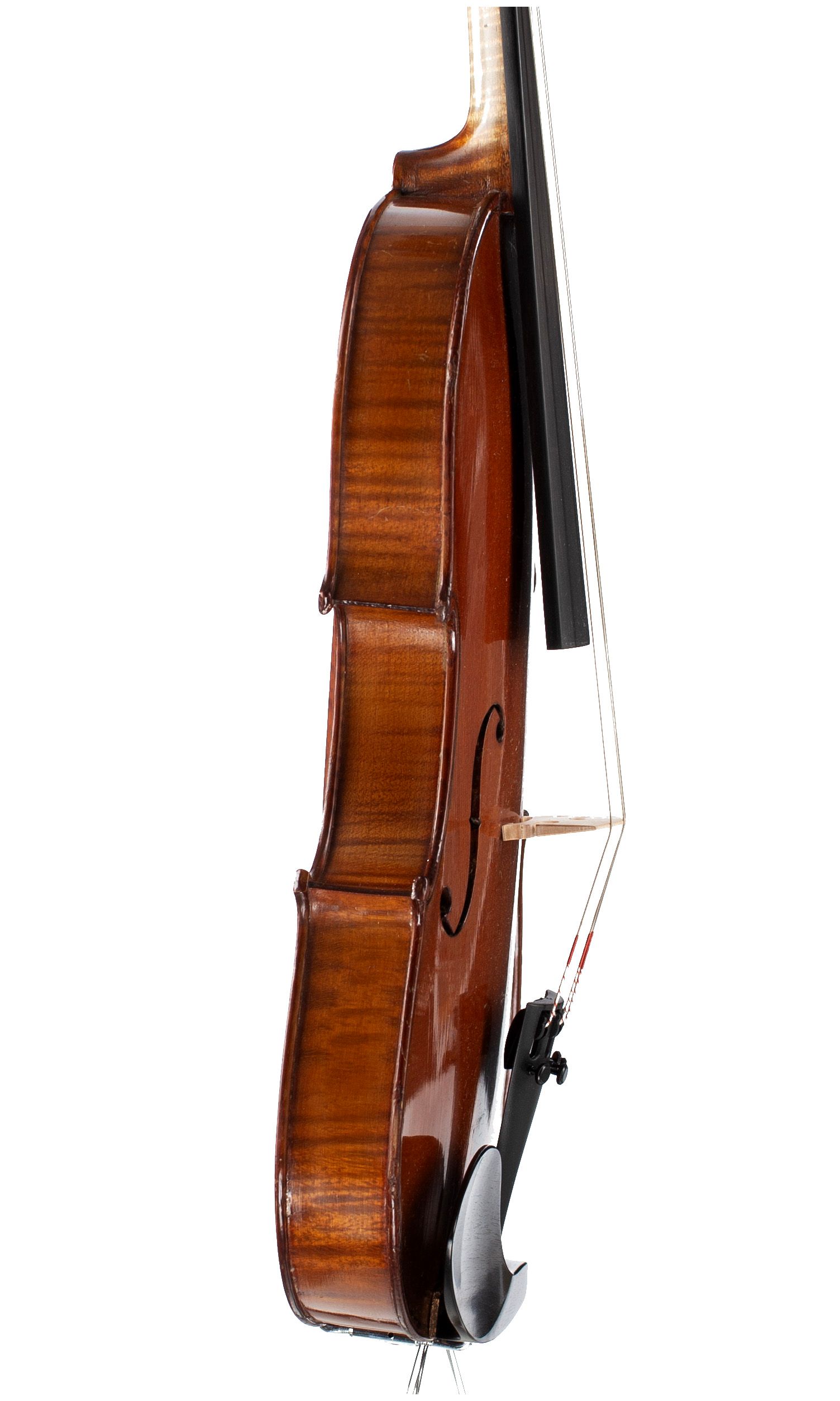 Violin, Workshop of Jérôme Thibouville-Lamy, Mirecourt, circa 1900 — angled view, 80°