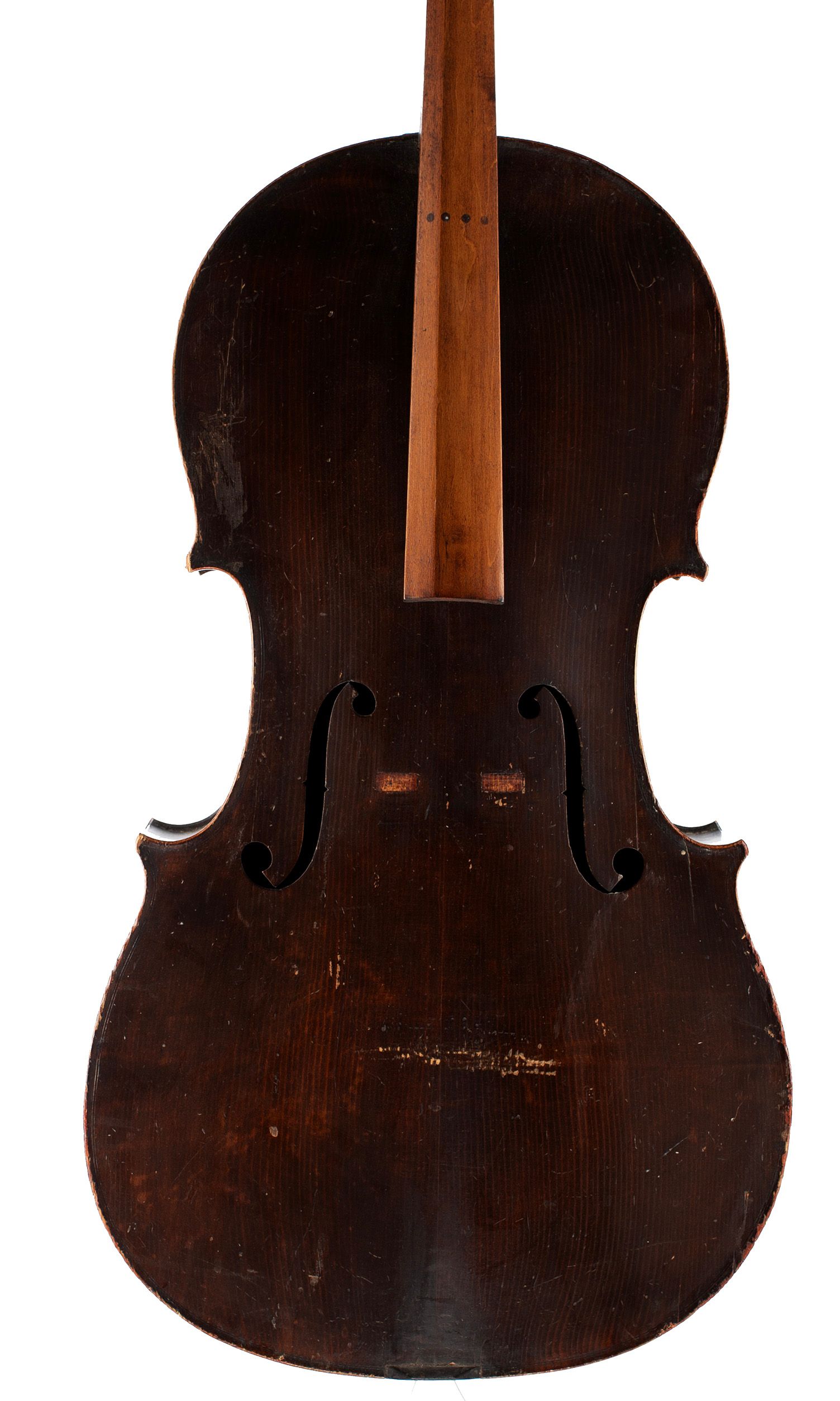 Cello, Workshop of Jérôme Thibouville-Lamy, Mirecourt, circa 1900 — front
