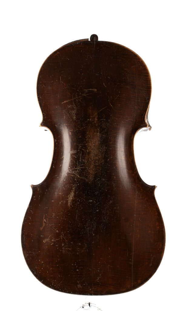 Cello body by Joseph Hill, London, 1756 — back