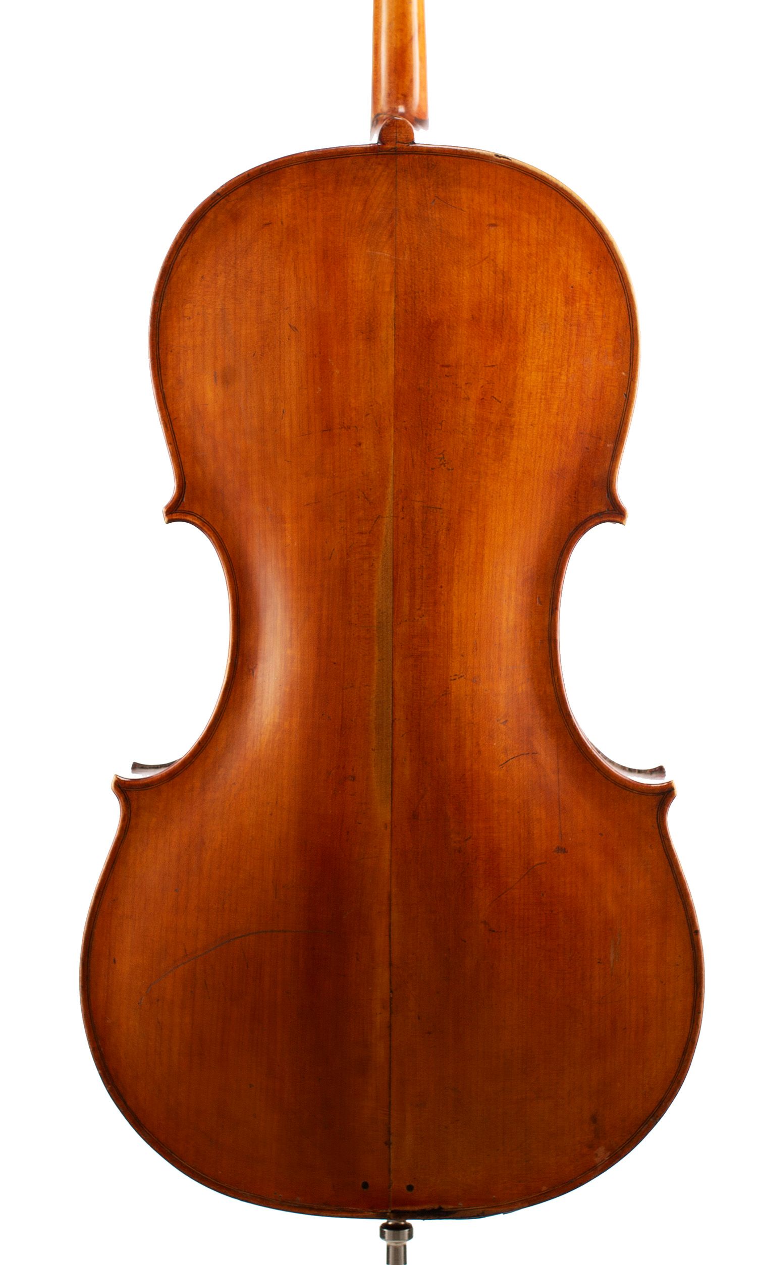 Cello by Lockey Hill, London, circa 1785 — back