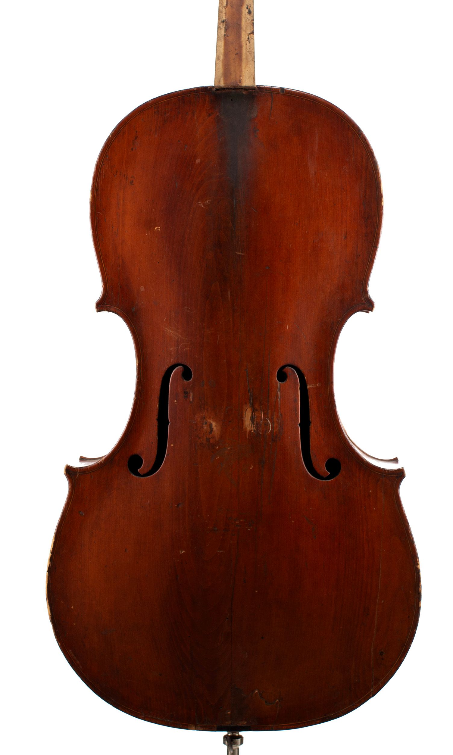 Cello by Lockey Hill, London, circa 1785 — front