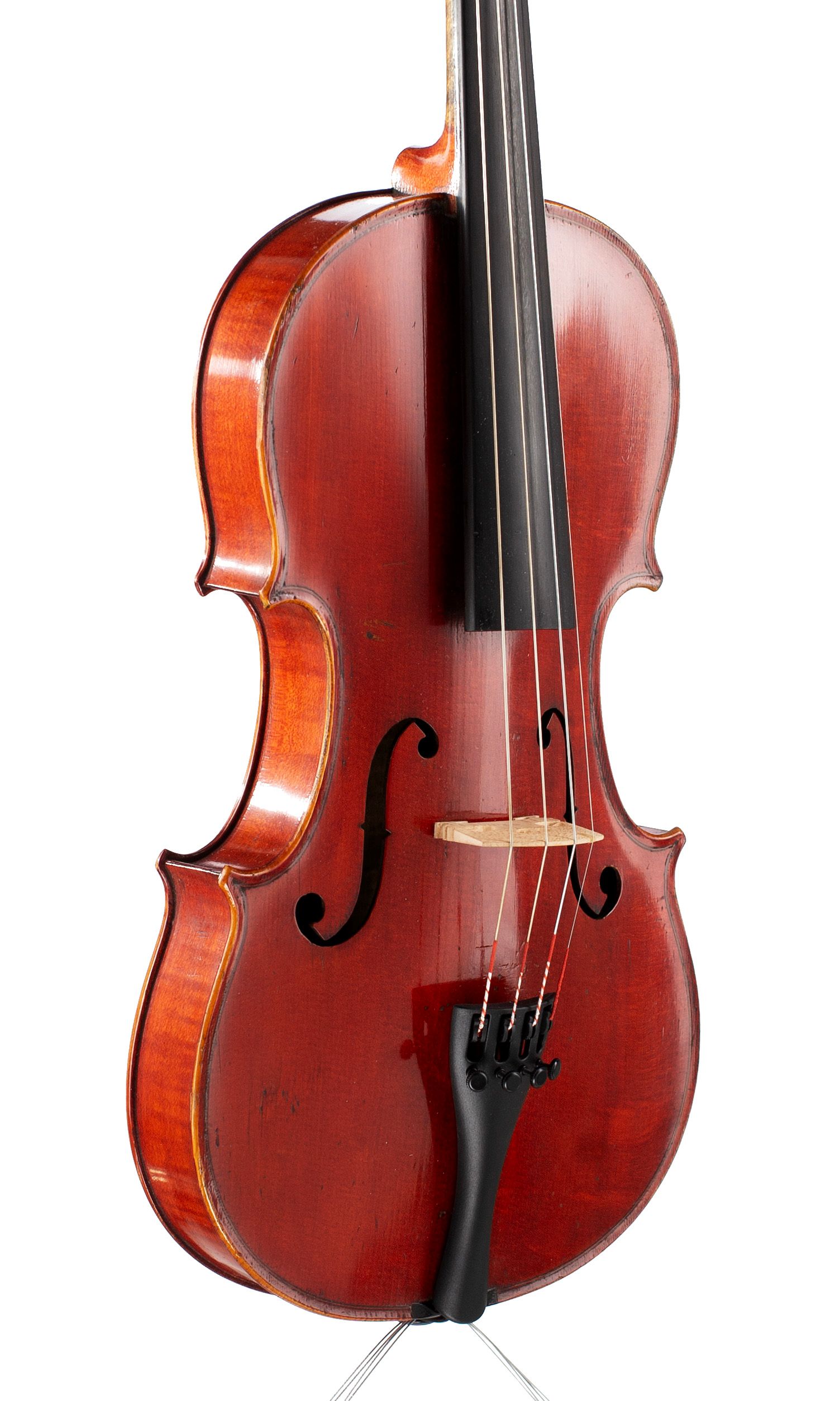 Violin, Workshop of Jérôme Thibouville-Lamy, Mirecourt, circa 1890 — angled view, 40°