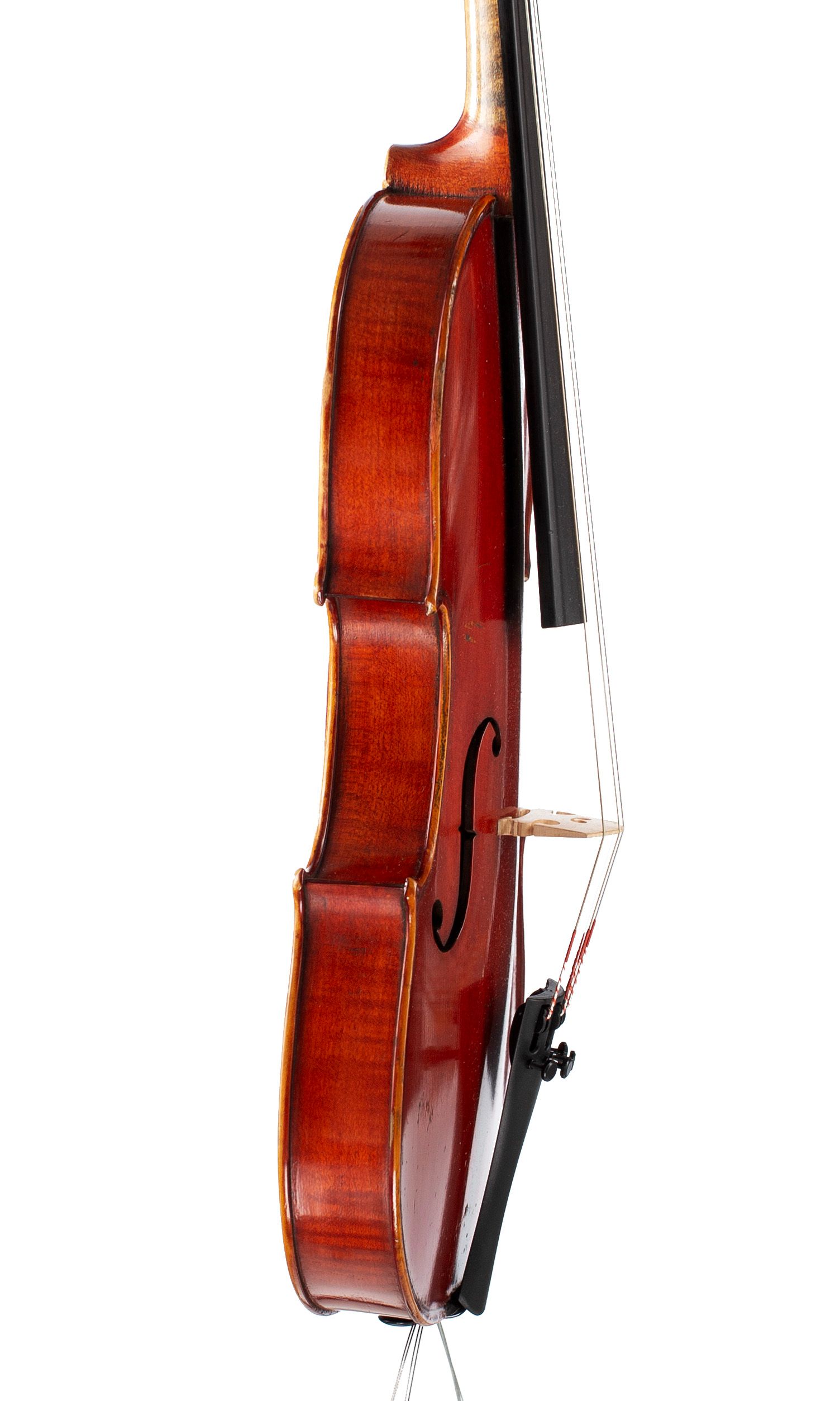 Violin, Workshop of Jérôme Thibouville-Lamy, Mirecourt, circa 1890 — angled view, 80°