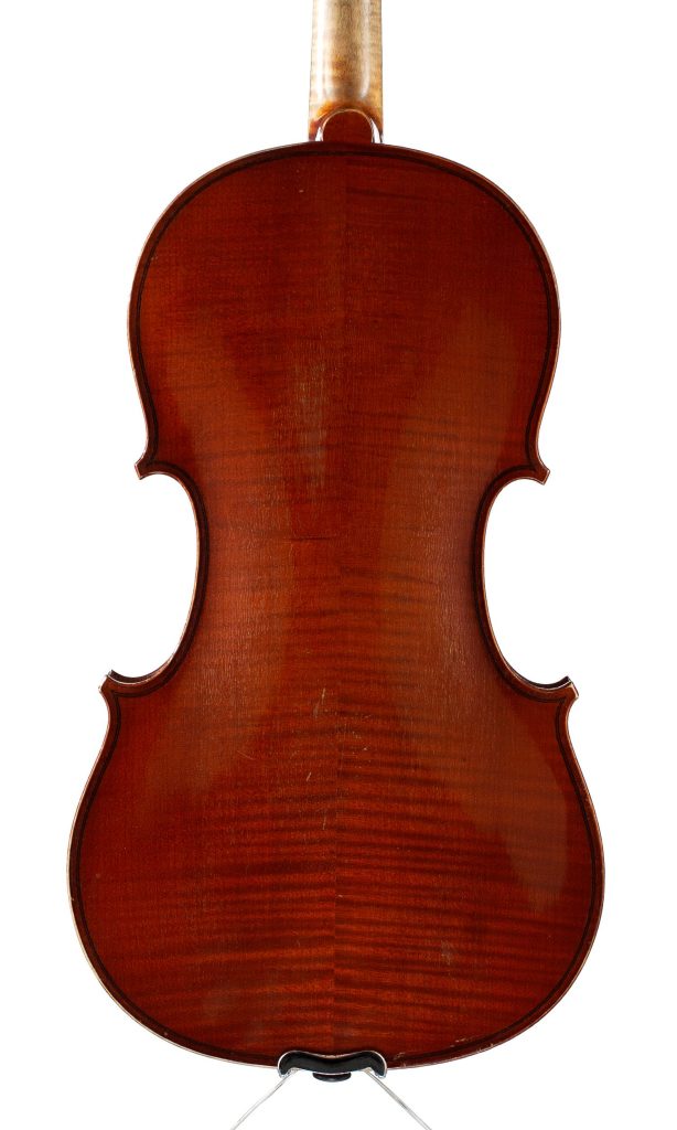 Violin by Hermann Dolling Jr, Markneukirchen, circa 1920 — back