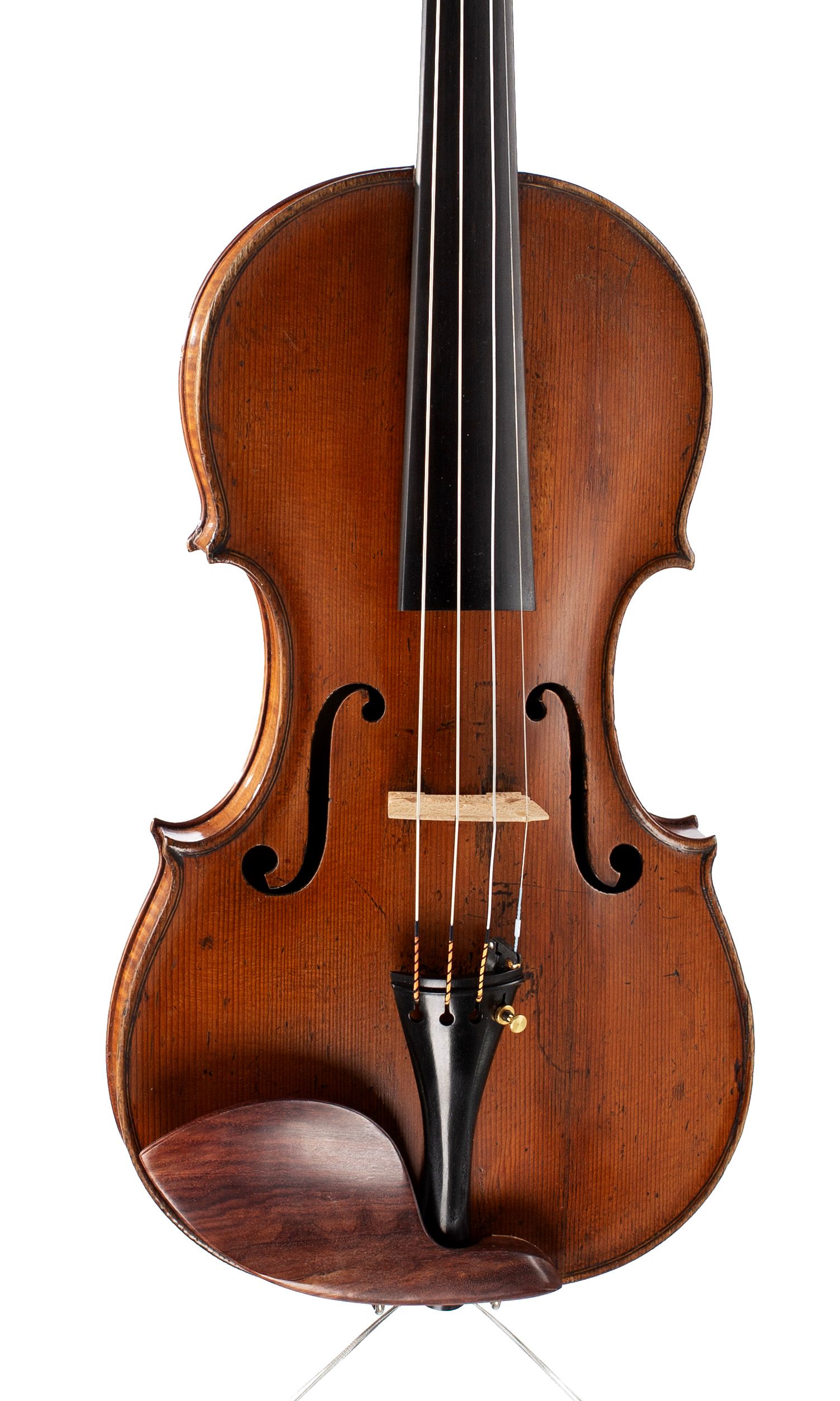 Violin by Thomas Kennedy, London, circa 1820 — angled view, 10°