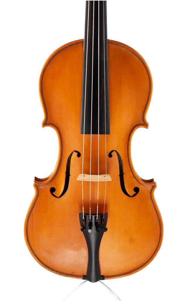 A violin by Harold E. Parkins, Liverpool, 1976 — front