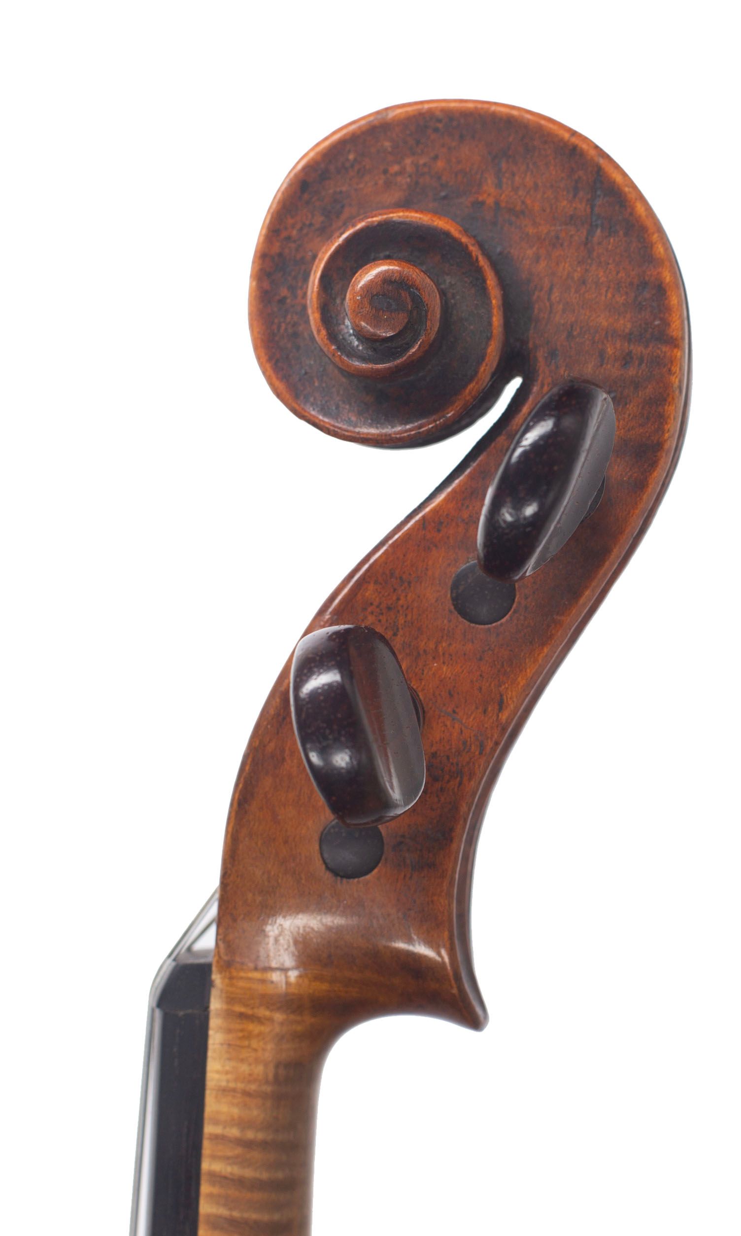 Viola by George Craske, England, circa 1860 — scroll