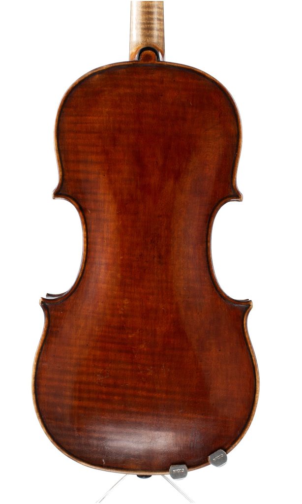 Violin by W M Harrison, Batley, 1909 — back