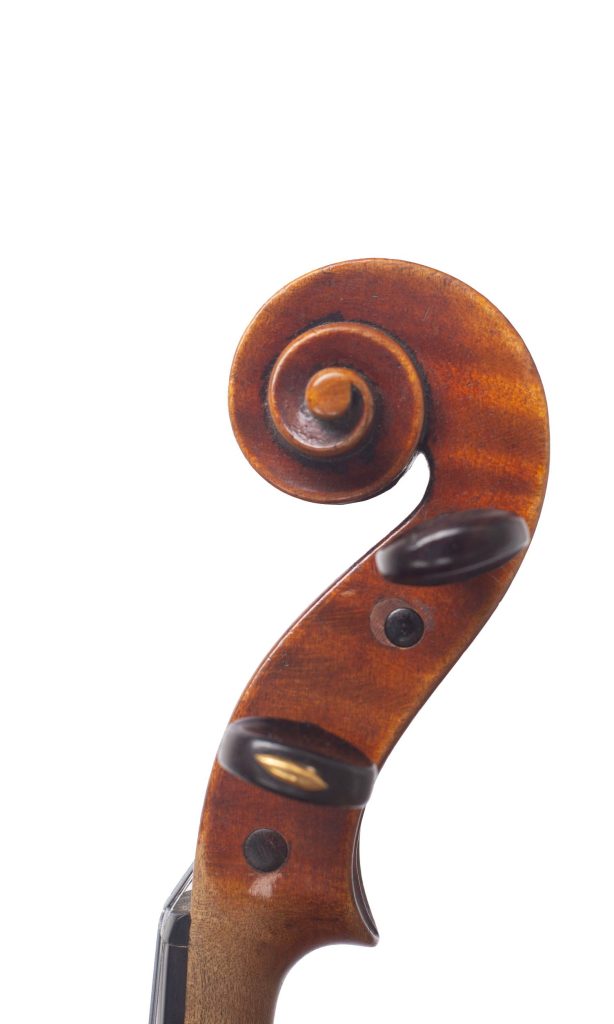 Violin by George Craske, Stockport, circa 1880 — scroll