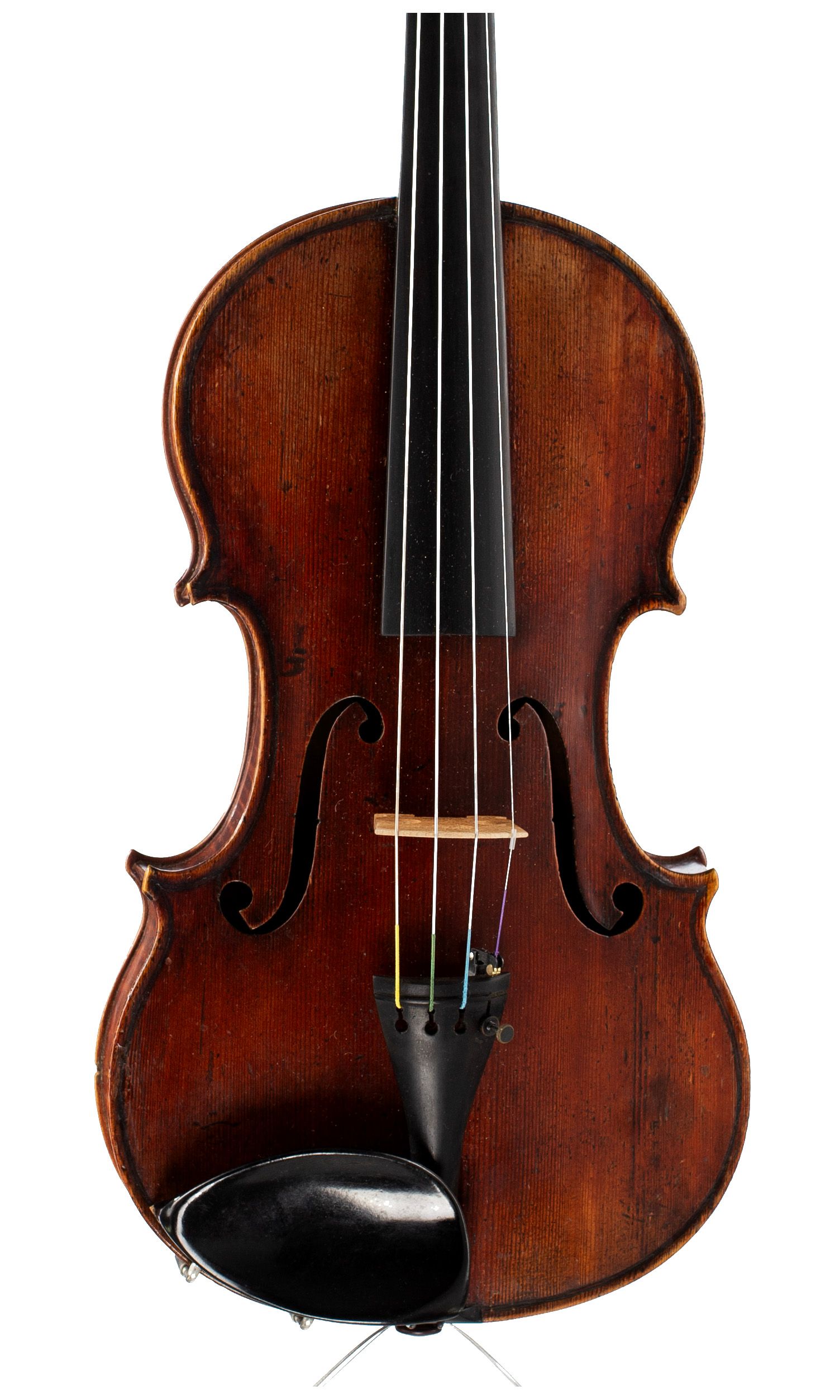 Violin by George Craske, Stockport, circa 1880 — angled view, 10°