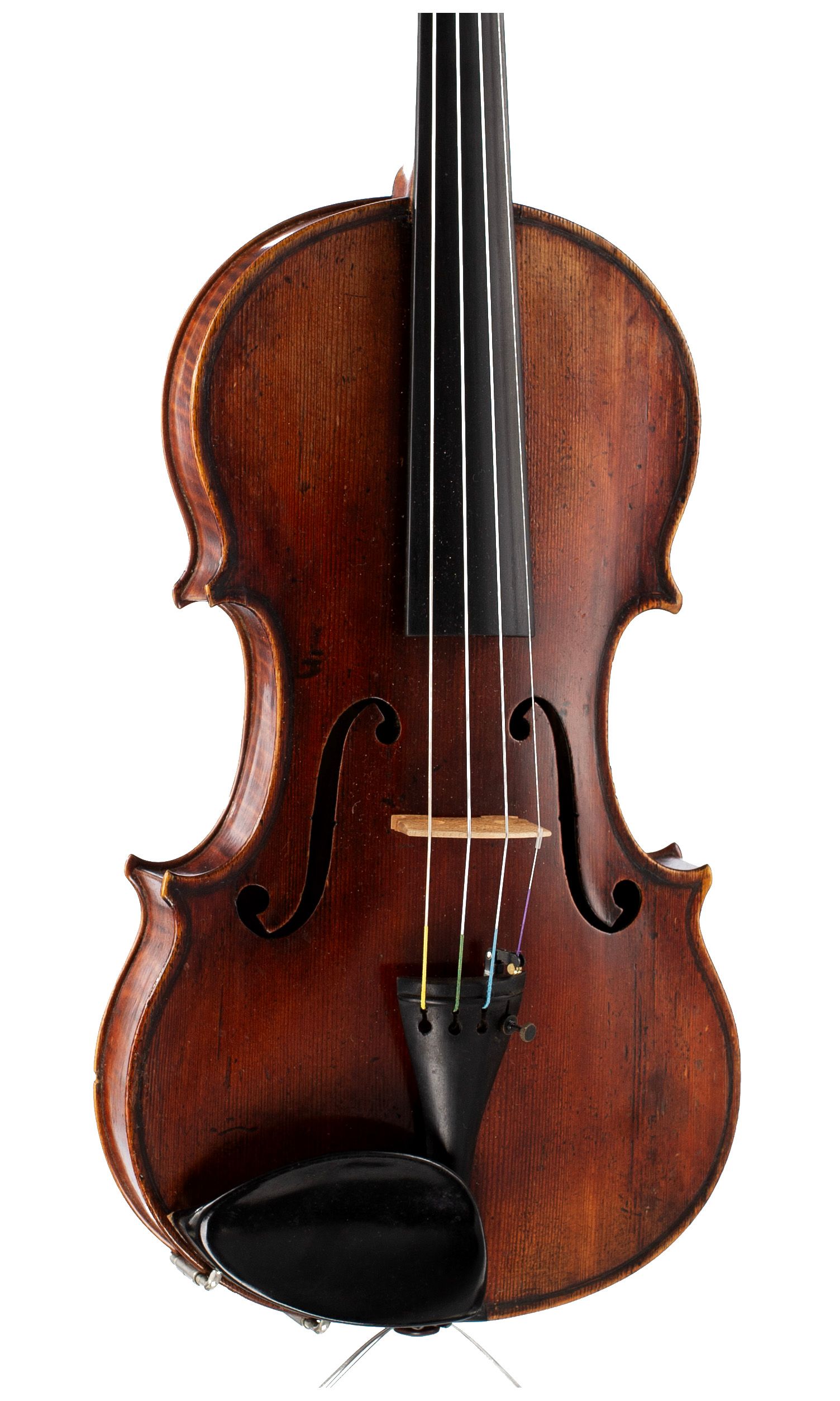 Violin by George Craske, Stockport, circa 1880 — angled view, 20°