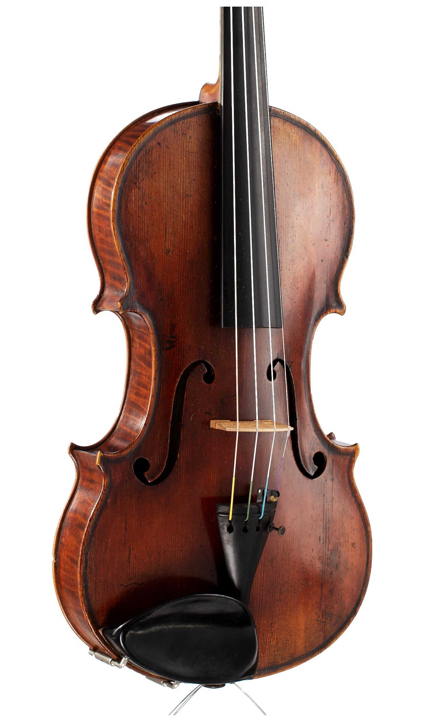 Violin by George Craske, Stockport, circa 1880 — angled view, 30°