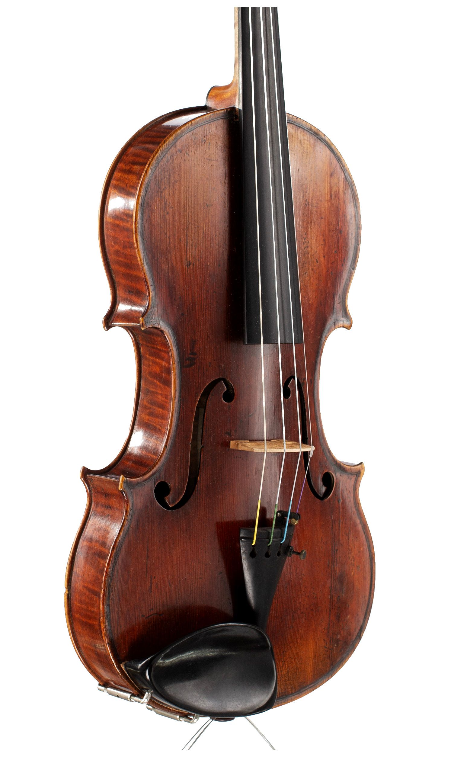 Violin by George Craske, Stockport, circa 1880 — angled view, 40°