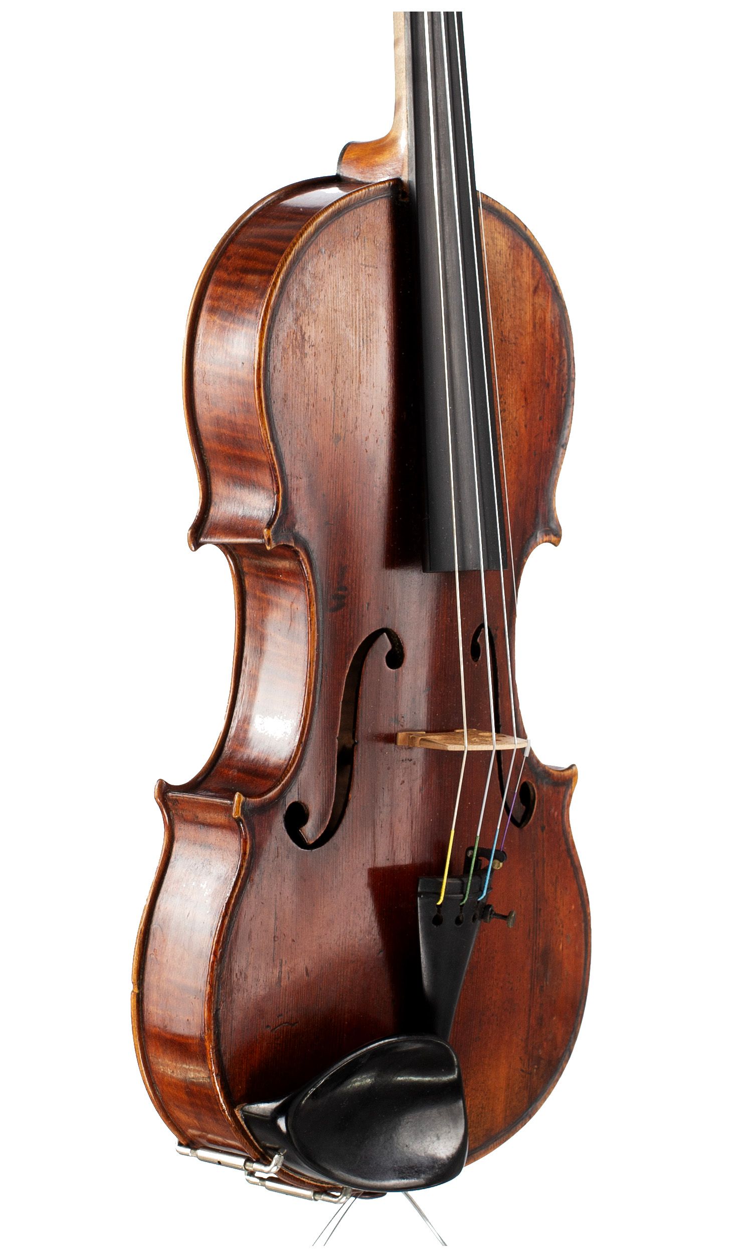Violin by George Craske, Stockport, circa 1880 — angled view, 50°