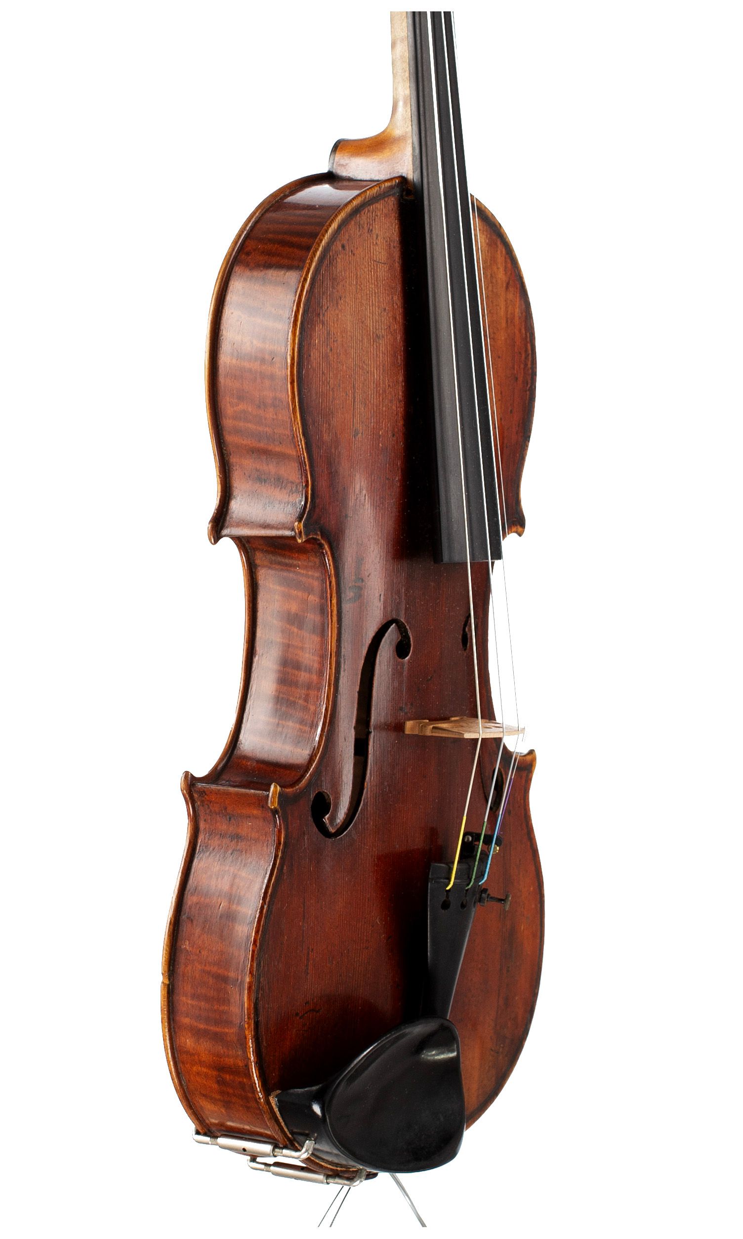 Violin by George Craske, Stockport, circa 1880 — angled view, 60°
