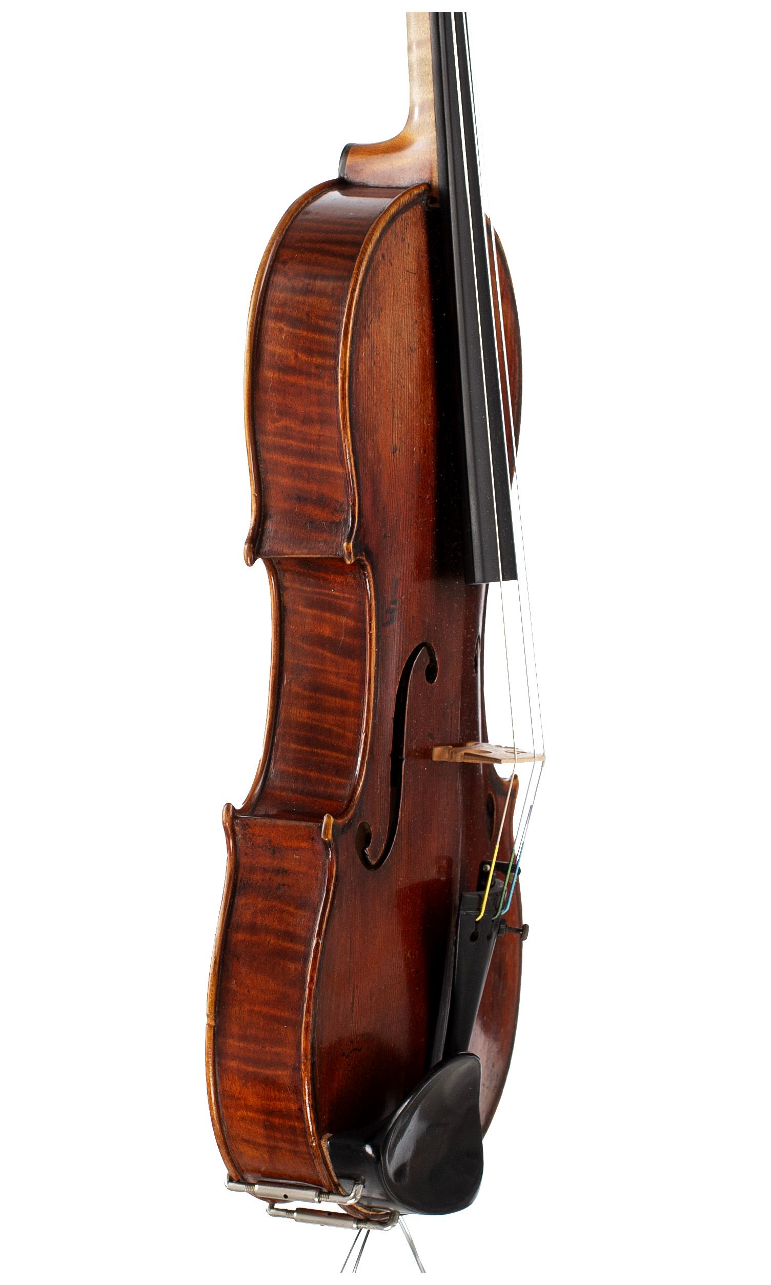 Violin by George Craske, Stockport, circa 1880 — angled view, 70°