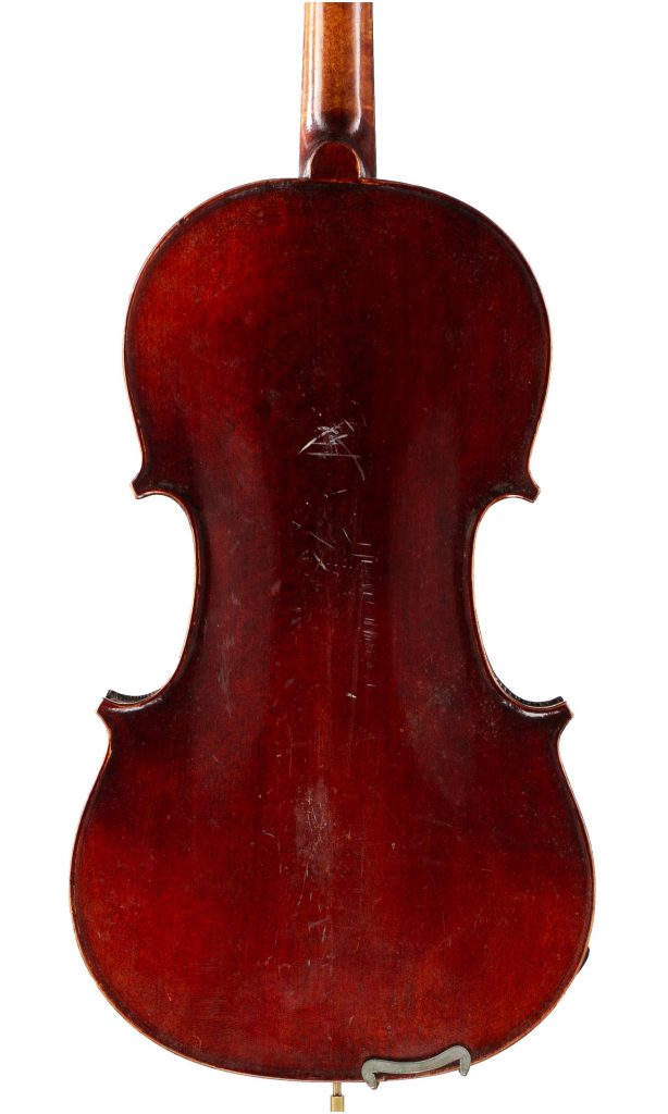 Violin, Workshop of Jérôme Thibouville-Lamy, Mirecourt, circa 1900 — back