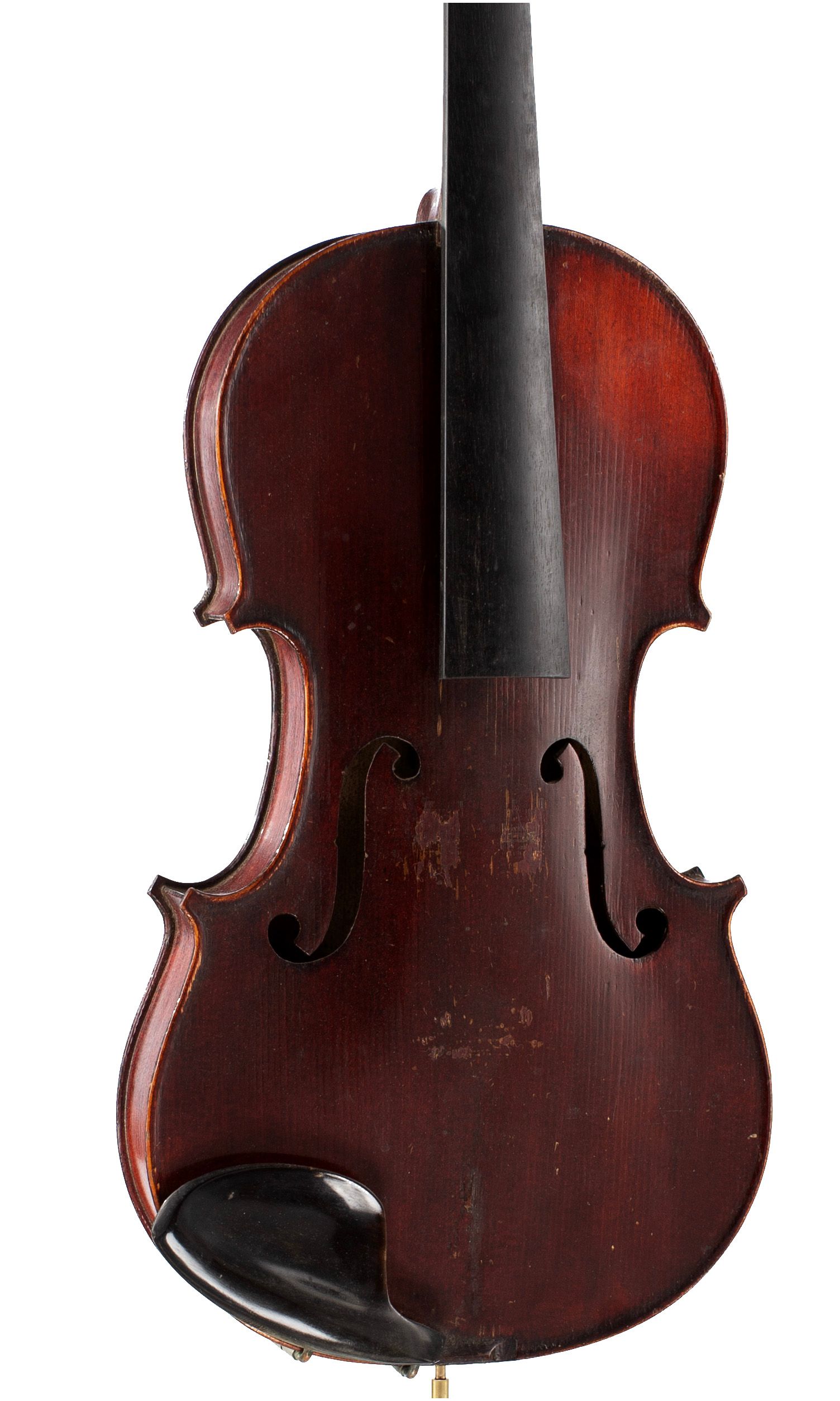 Violin, Workshop of Jérôme Thibouville-Lamy, Mirecourt, circa 1900 — angled view, 20°