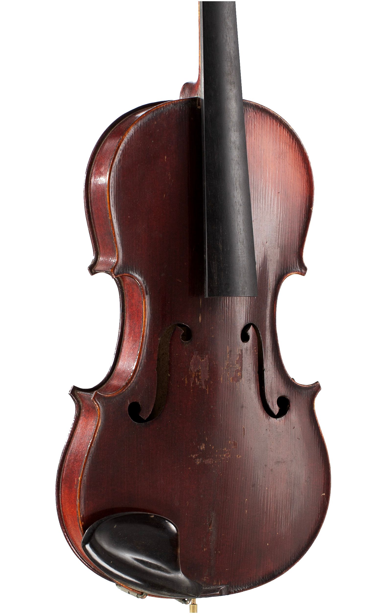 Violin, Workshop of Jérôme Thibouville-Lamy, Mirecourt, circa 1900 — angled view, 30°