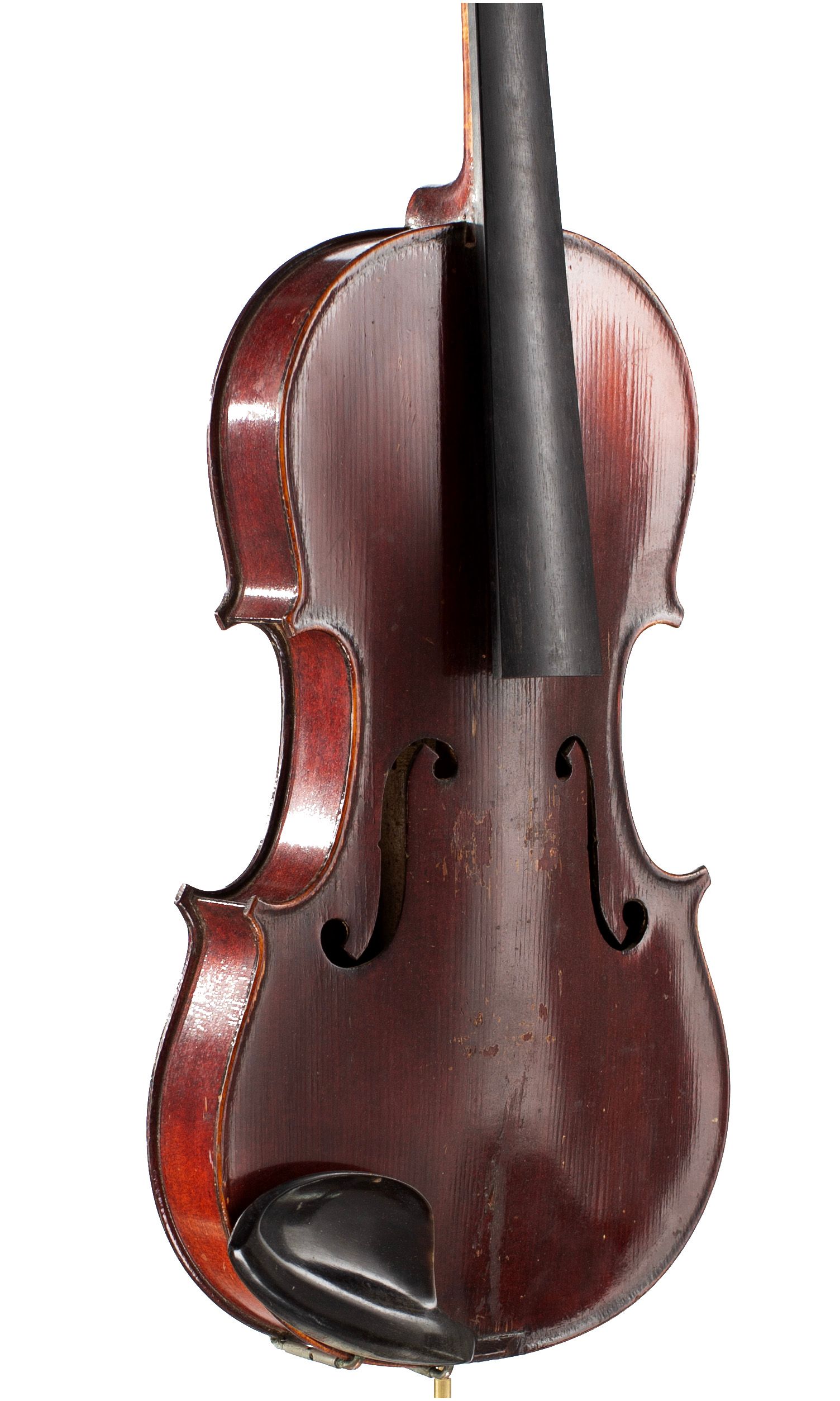 Violin, Workshop of Jérôme Thibouville-Lamy, Mirecourt, circa 1900 — angled view, 40°