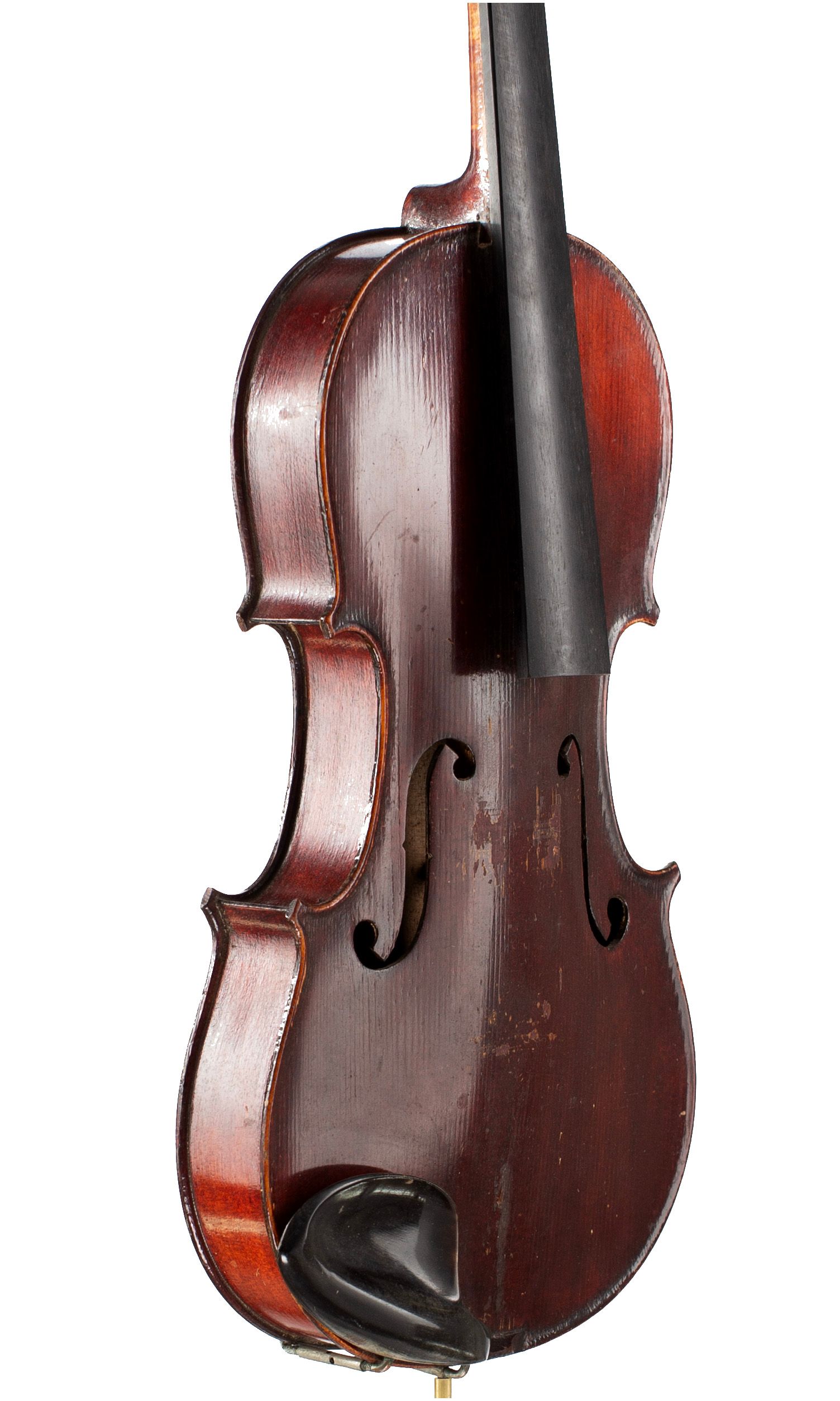 Violin, Workshop of Jérôme Thibouville-Lamy, Mirecourt, circa 1900 — angled view, 50°