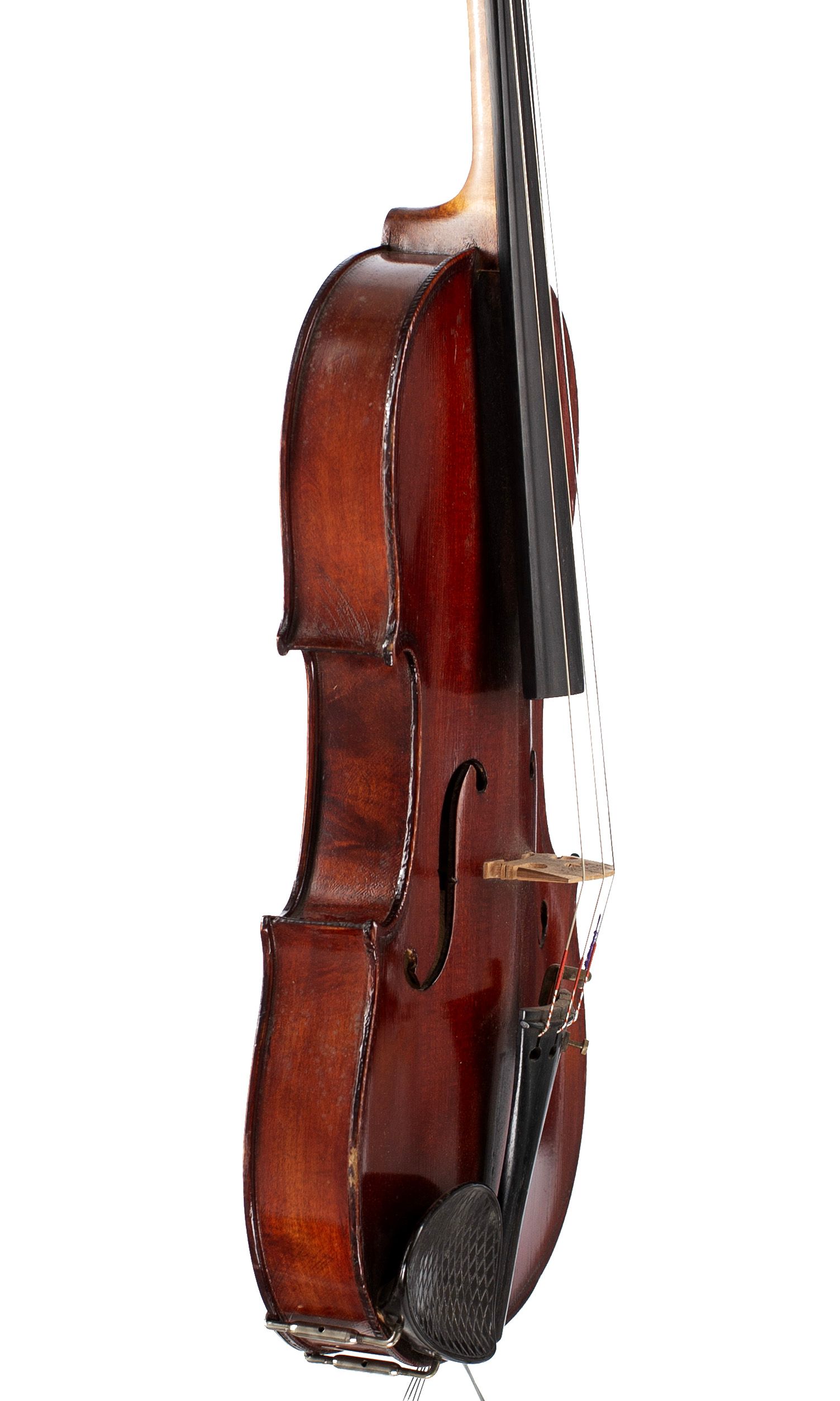 Violin, Workshop of Jérôme Thibouville-Lamy, Mirecourt, circa 1900 — angled view, 70°