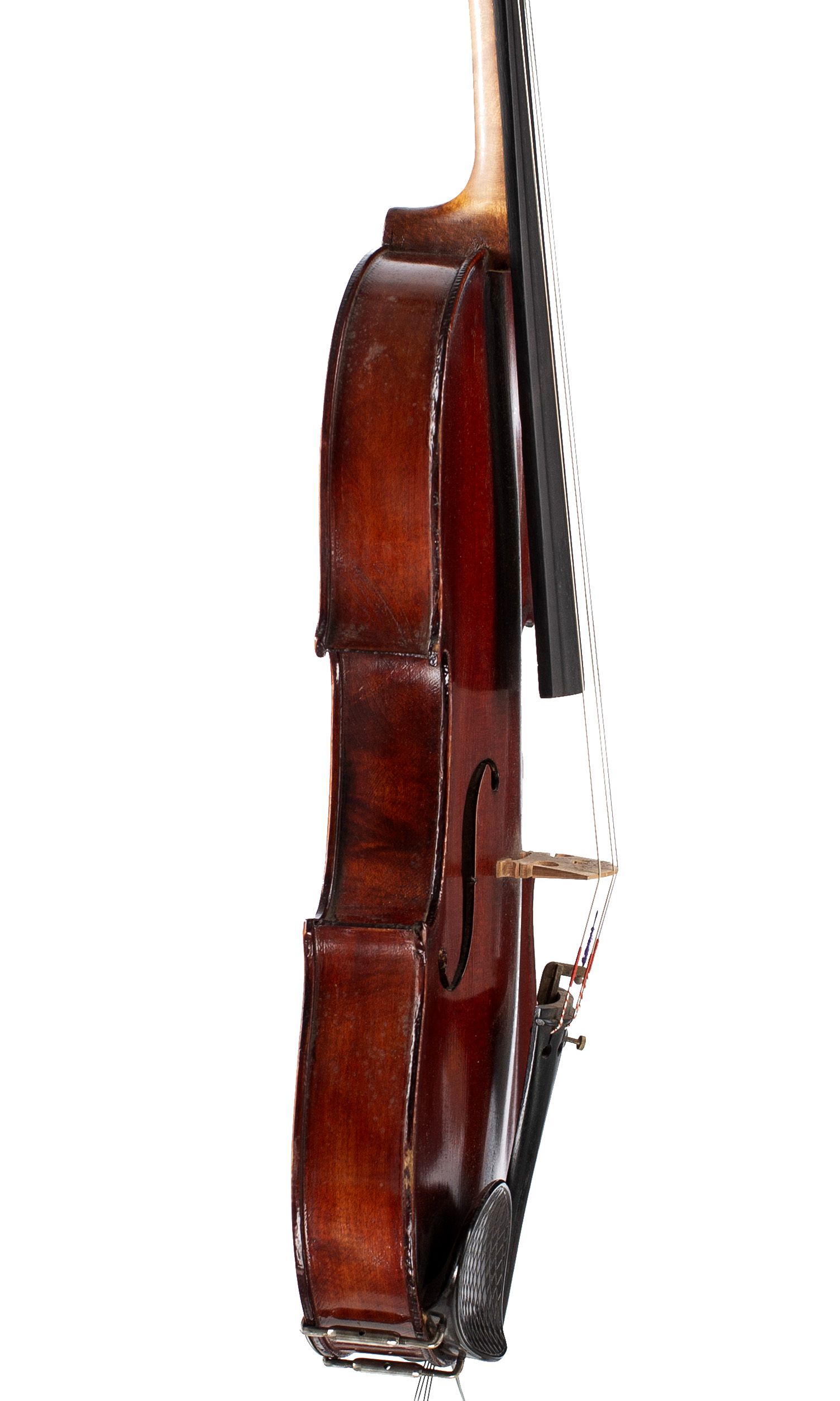 Violin, Workshop of Jérôme Thibouville-Lamy, Mirecourt, circa 1900 — angled view, 80°