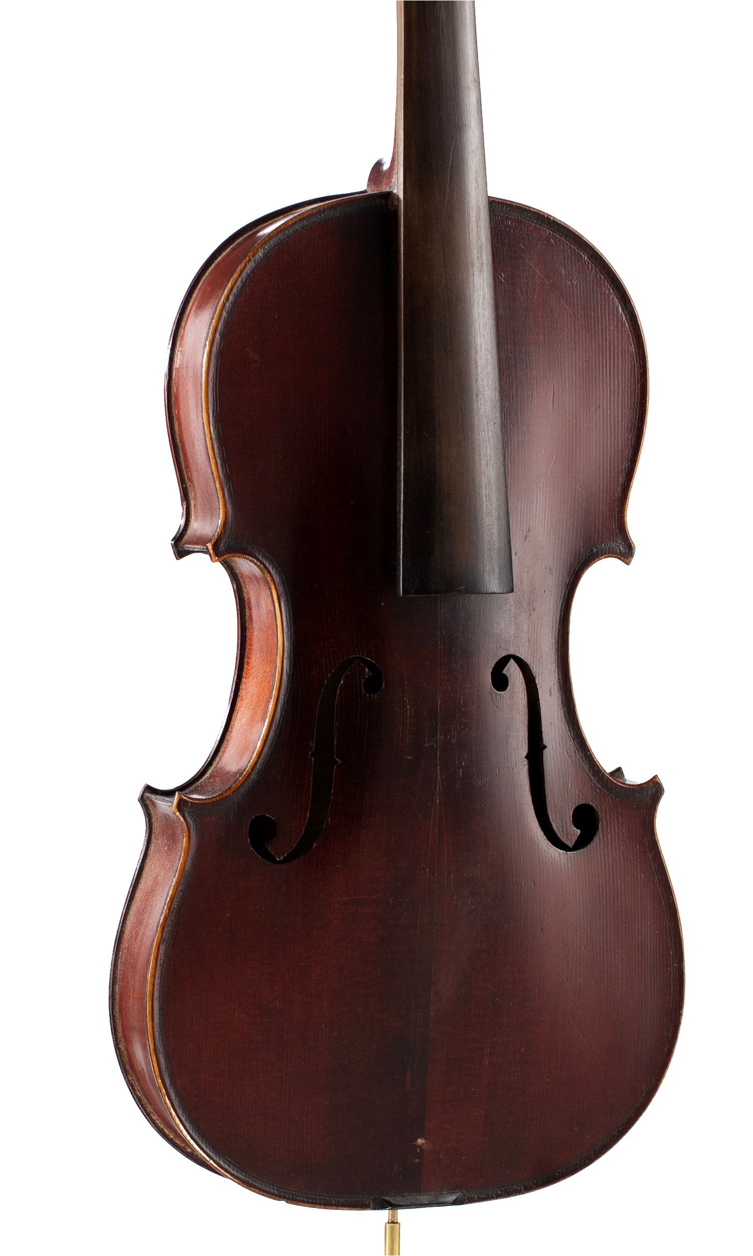 Violin, Workshop of Jérôme Thibouville-Lamy, Mirecourt, circa 1890 — angled view, 30°