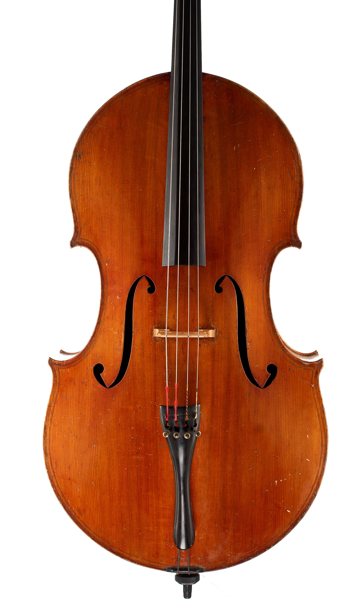 Cello by Antoine Marius Richelme, Marseille, 1884 — front
