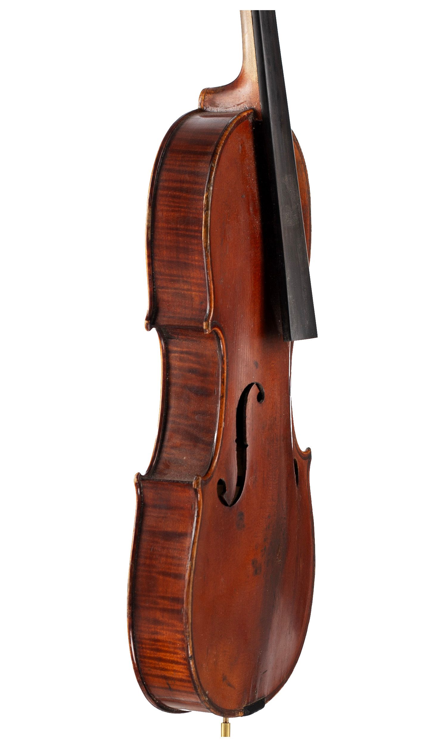 Violin, Workshop of Jérôme Thibouville-Lamy, Mirecourt, circa 1920 — angled view, 70°