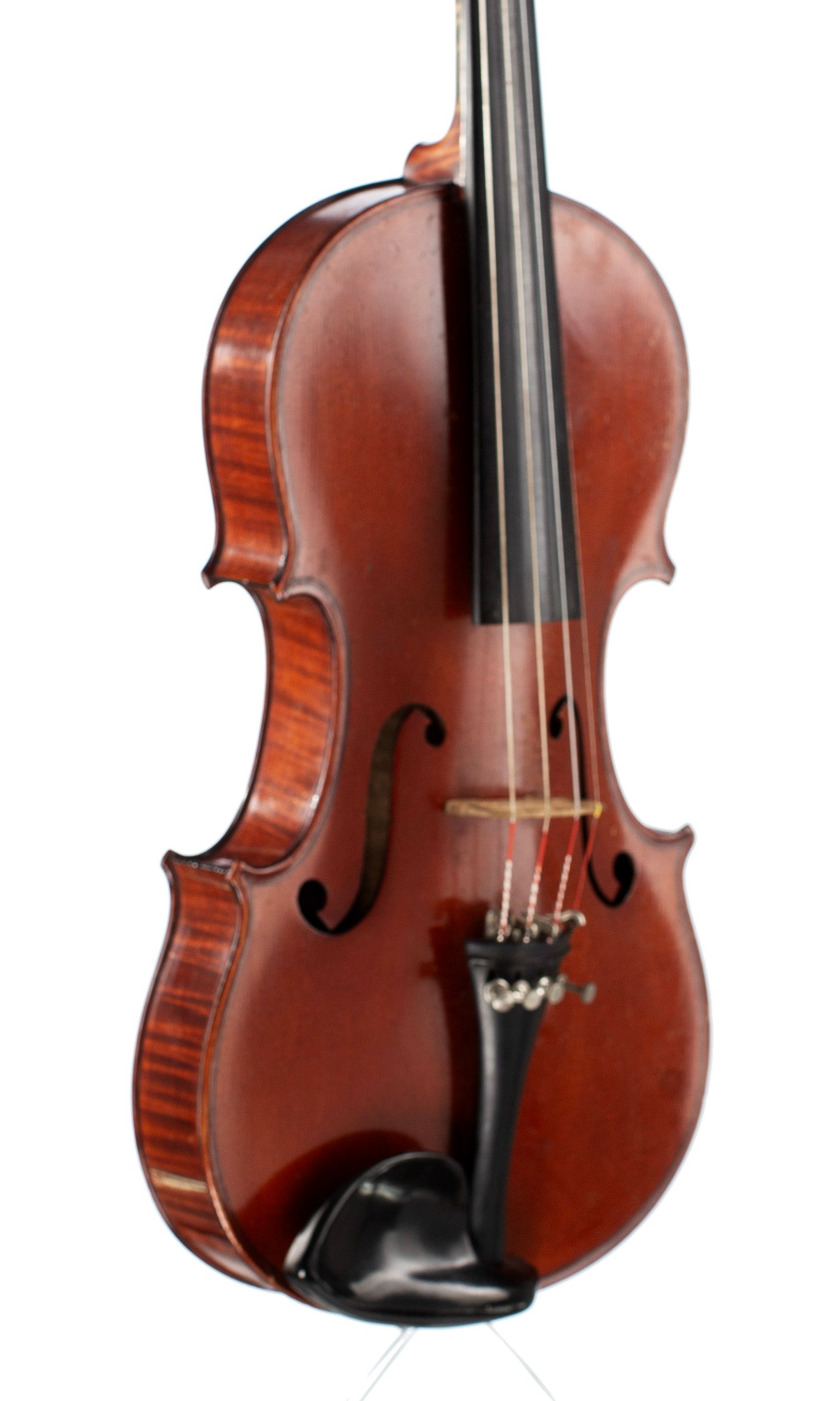 Violin, Workshop of Jérôme Thibouville-Lamy, Mirecourt, circa 1900 — angled view, 40°