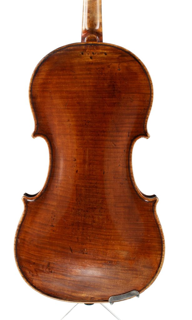 A violin by Barak Norman and Nathaniel Cross, London, circa 1720 — back