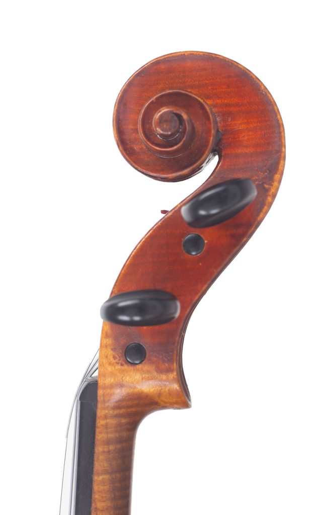 Violin by Edward Keenan, Dublin, 1924 — scroll