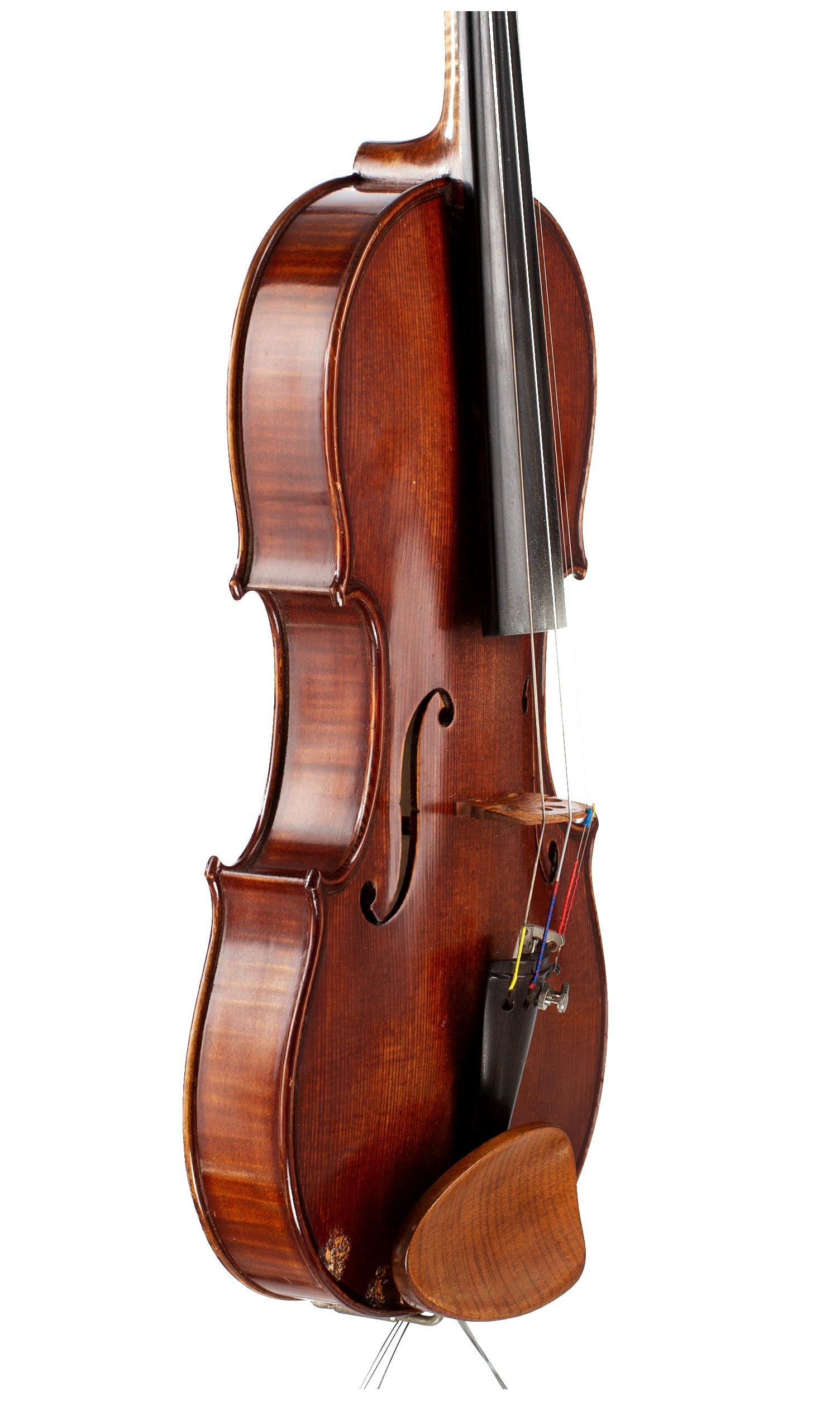 A violin by Julian Emery, Aberystwyth, 1986 — angled view, 60°