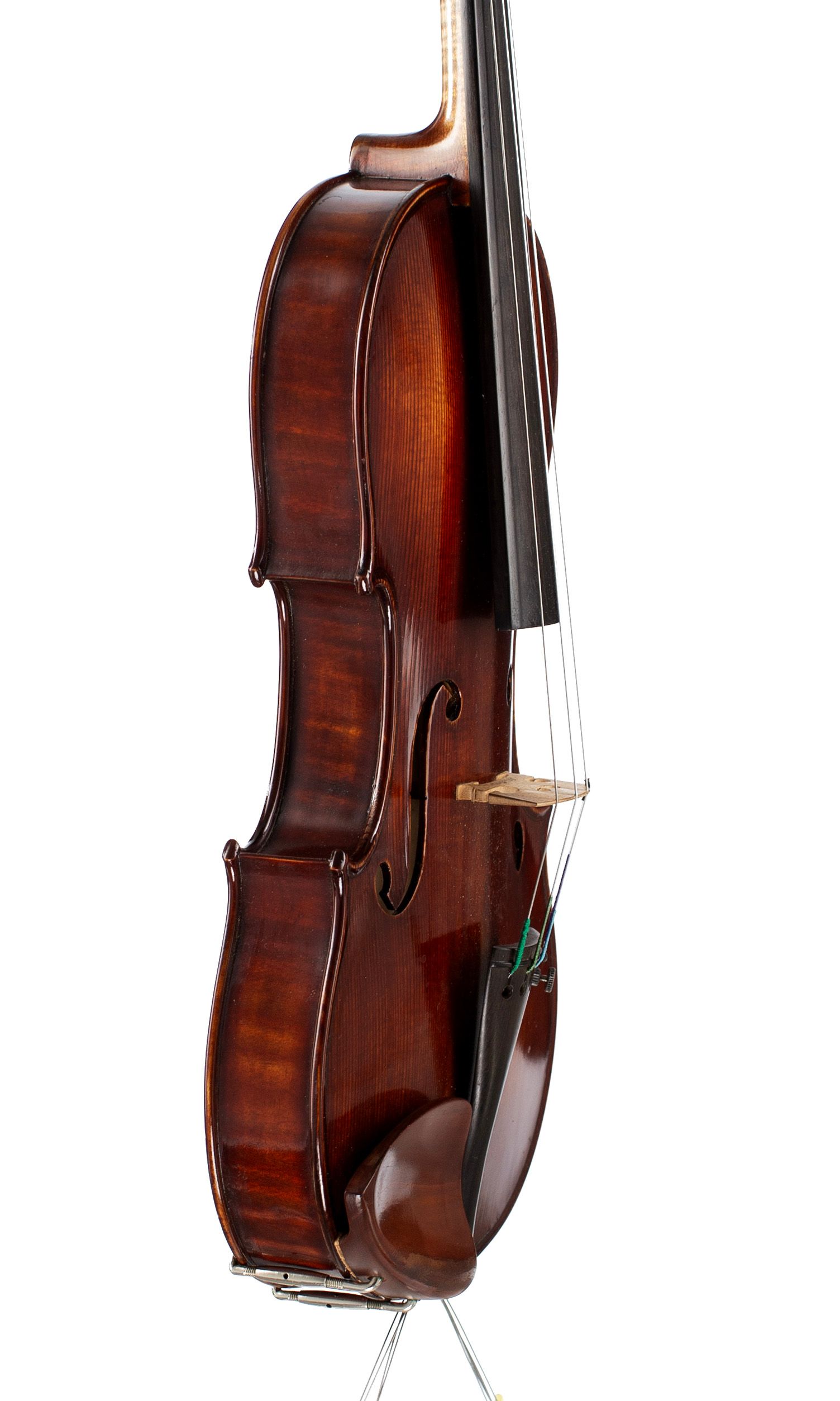 A violin by Julian Emery, 1984 — angled view, 70°