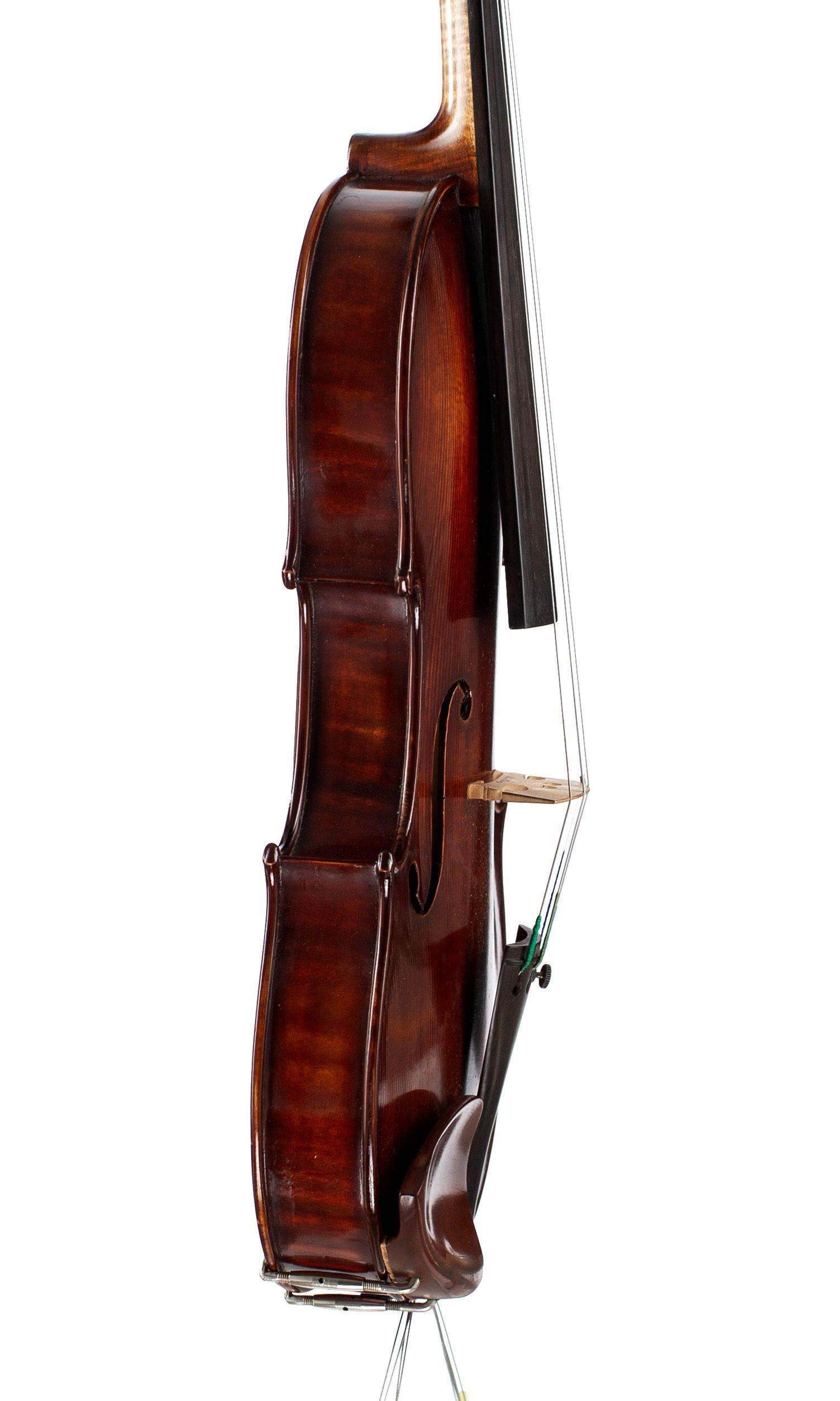 A violin by Julian Emery, 1984 — angled view, 80°