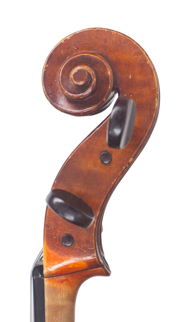 Viola by Clifford A. Hoing, High Wycombe, 1950 — scroll
