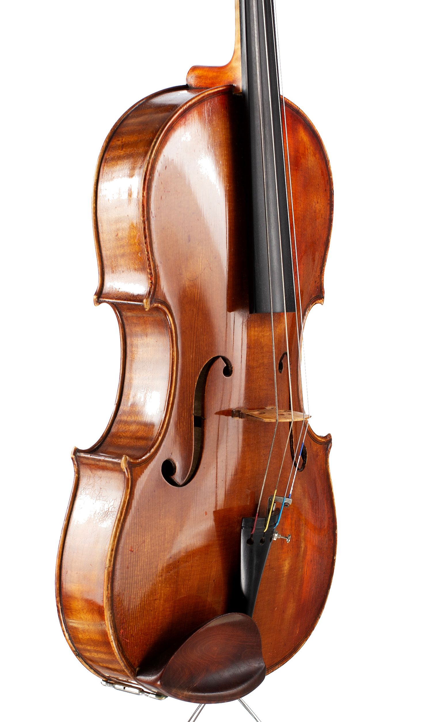 Viola by Clifford A. Hoing, High Wycombe, 1950 — angled view, 50°