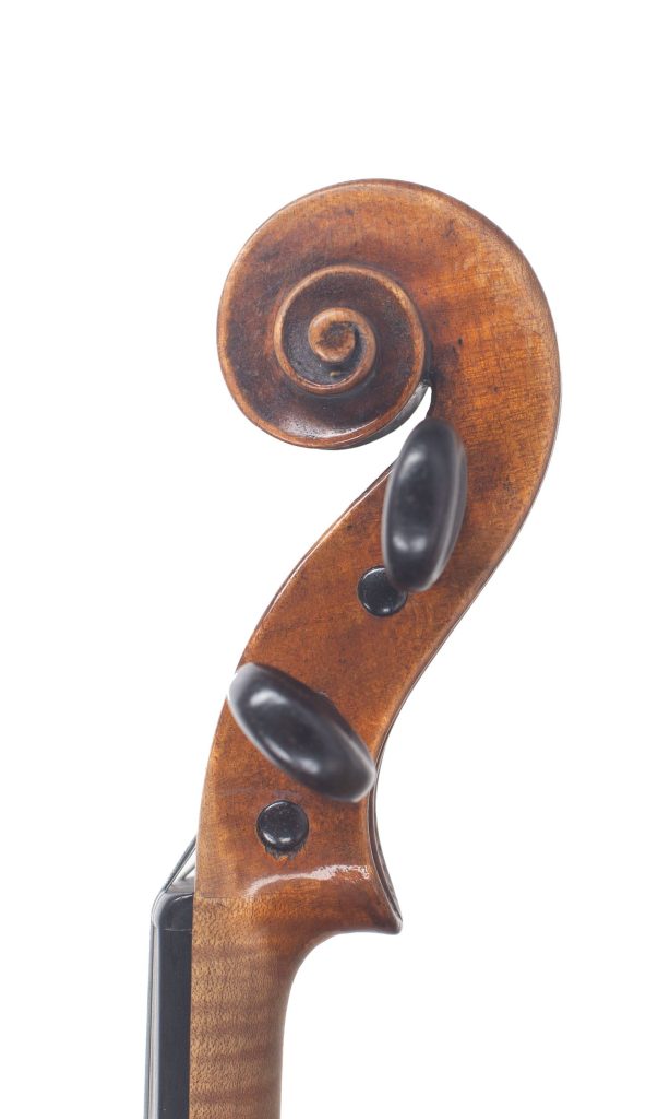 Violin, Workshop of John Betts, London, circa 1810 — scroll