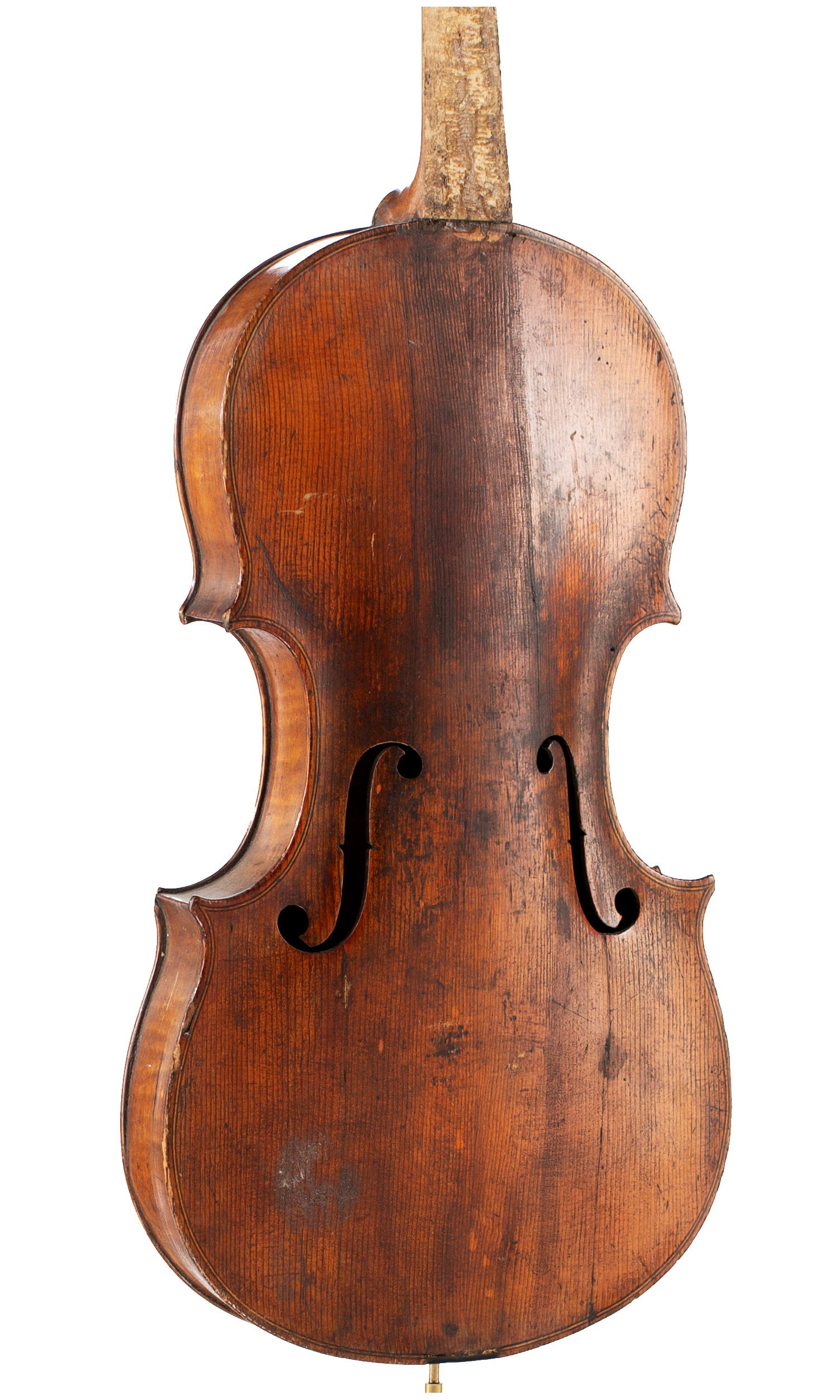 Violin, Circle of Lockey Hill, circa 1780 — angled view, 30°