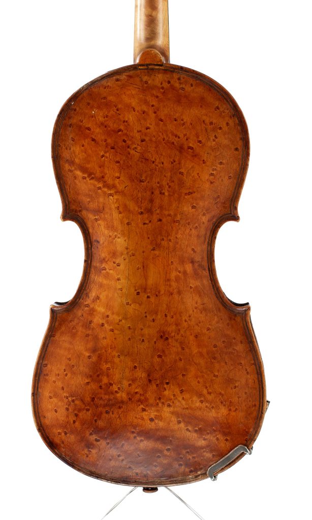 Violin by Marcin Groblicz, Krakow, seventeenth century — back