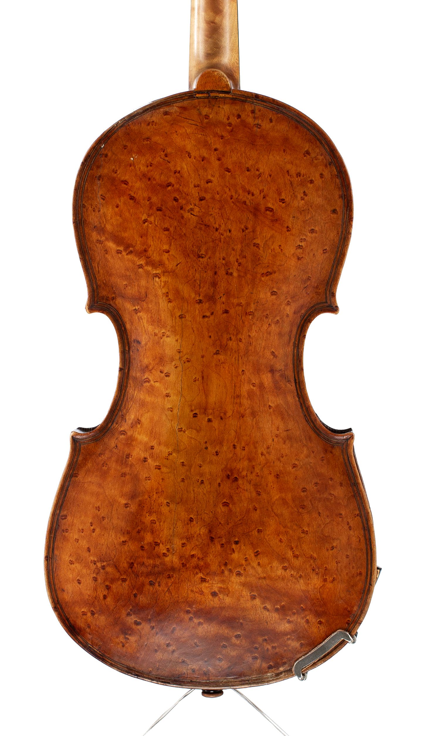 Violin by Marcin Groblicz, Krakow, seventeenth century — back