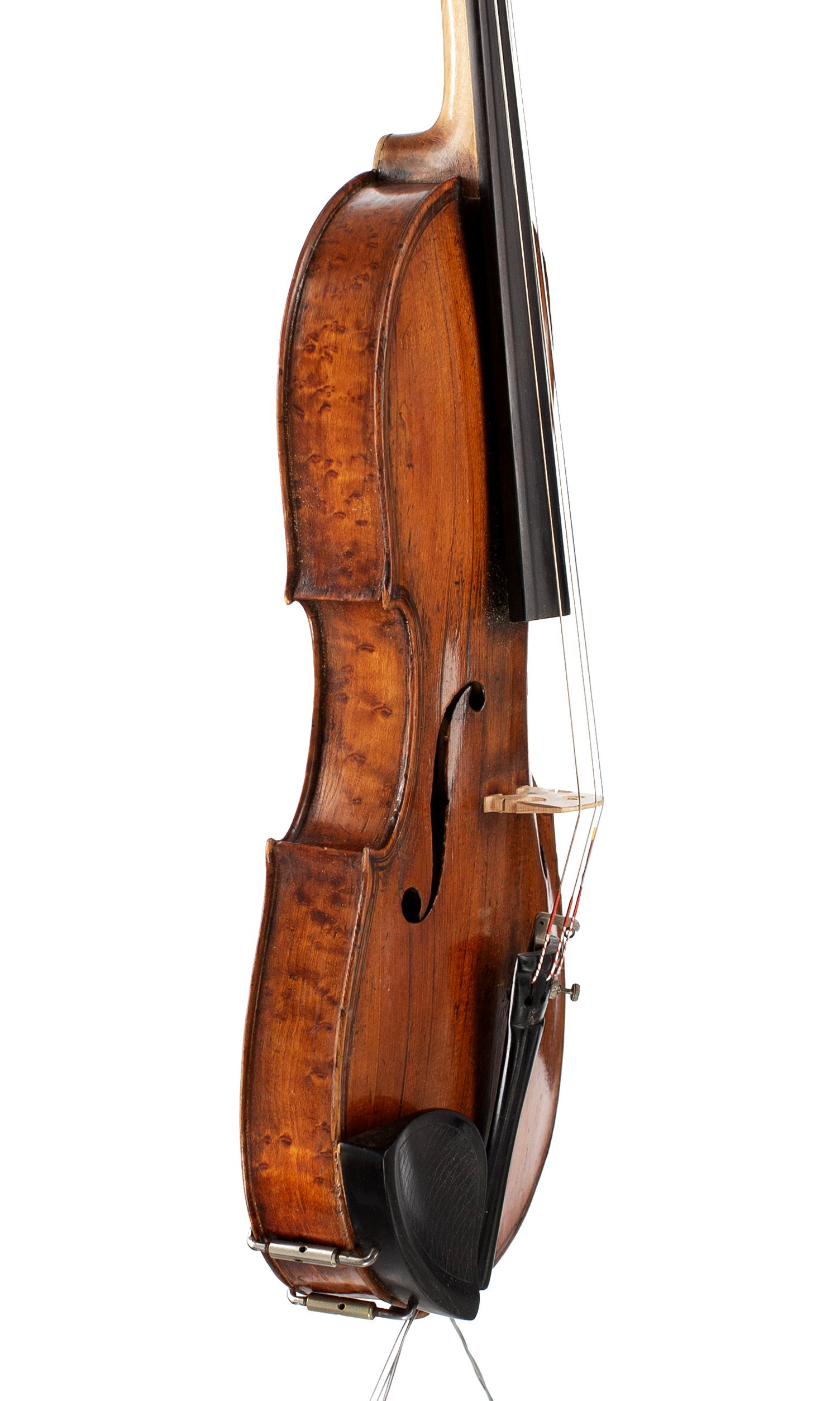 Violin by Marcin Groblicz, Krakow, seventeenth century — angled view, 70°