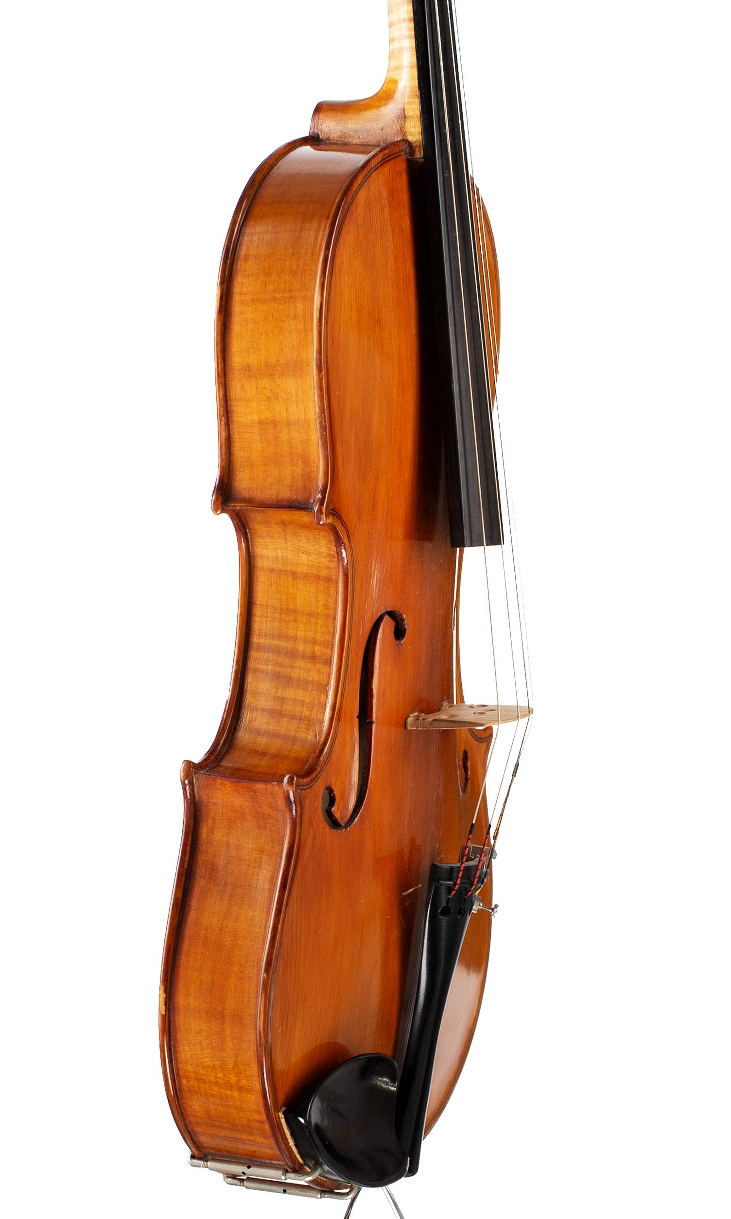 A viola by Giuseppe Nupieri, Rome, 1980 — angled view, 70°
