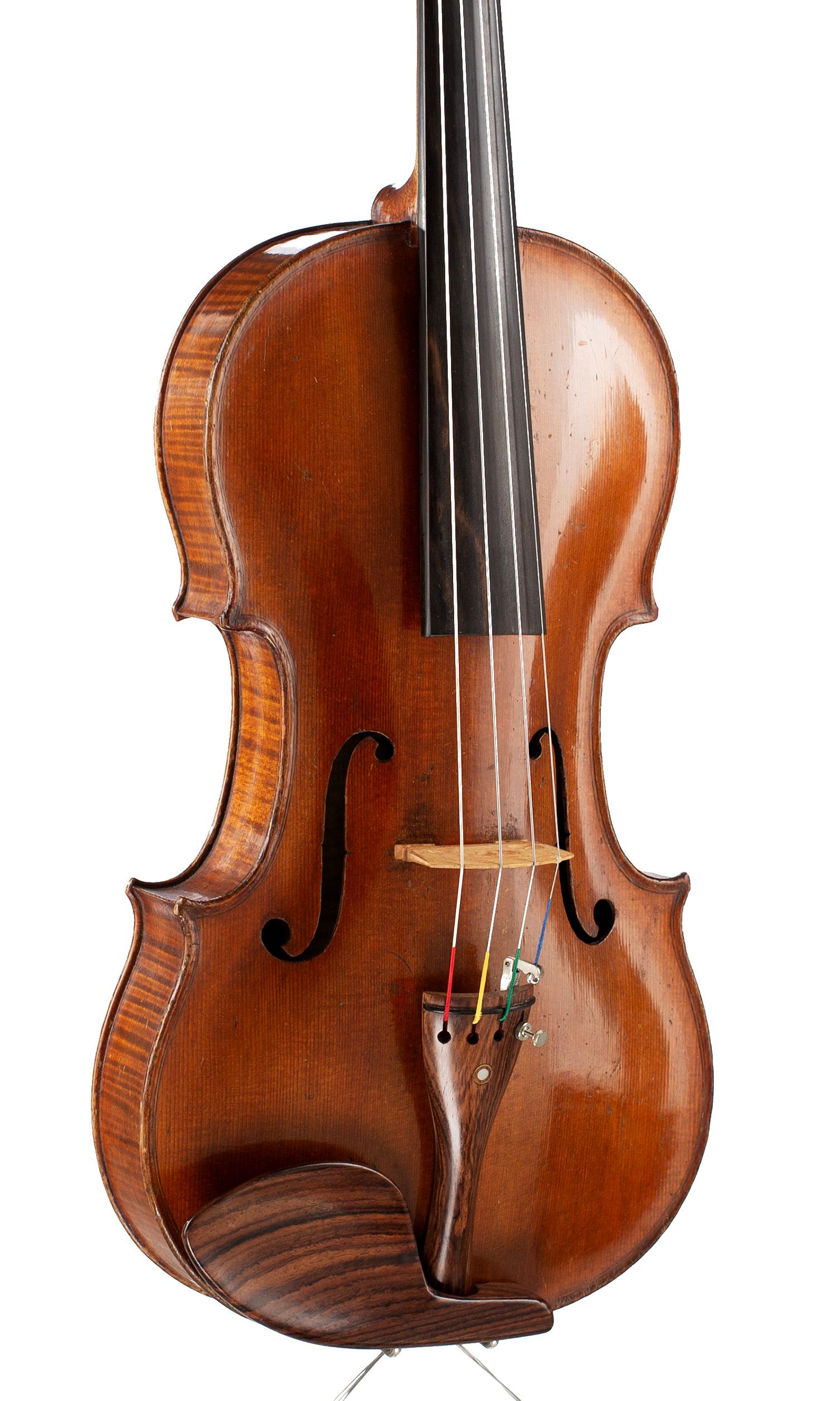 Viola by Tomaso Eberle, Naples, circa 1760 — angled view, 30°